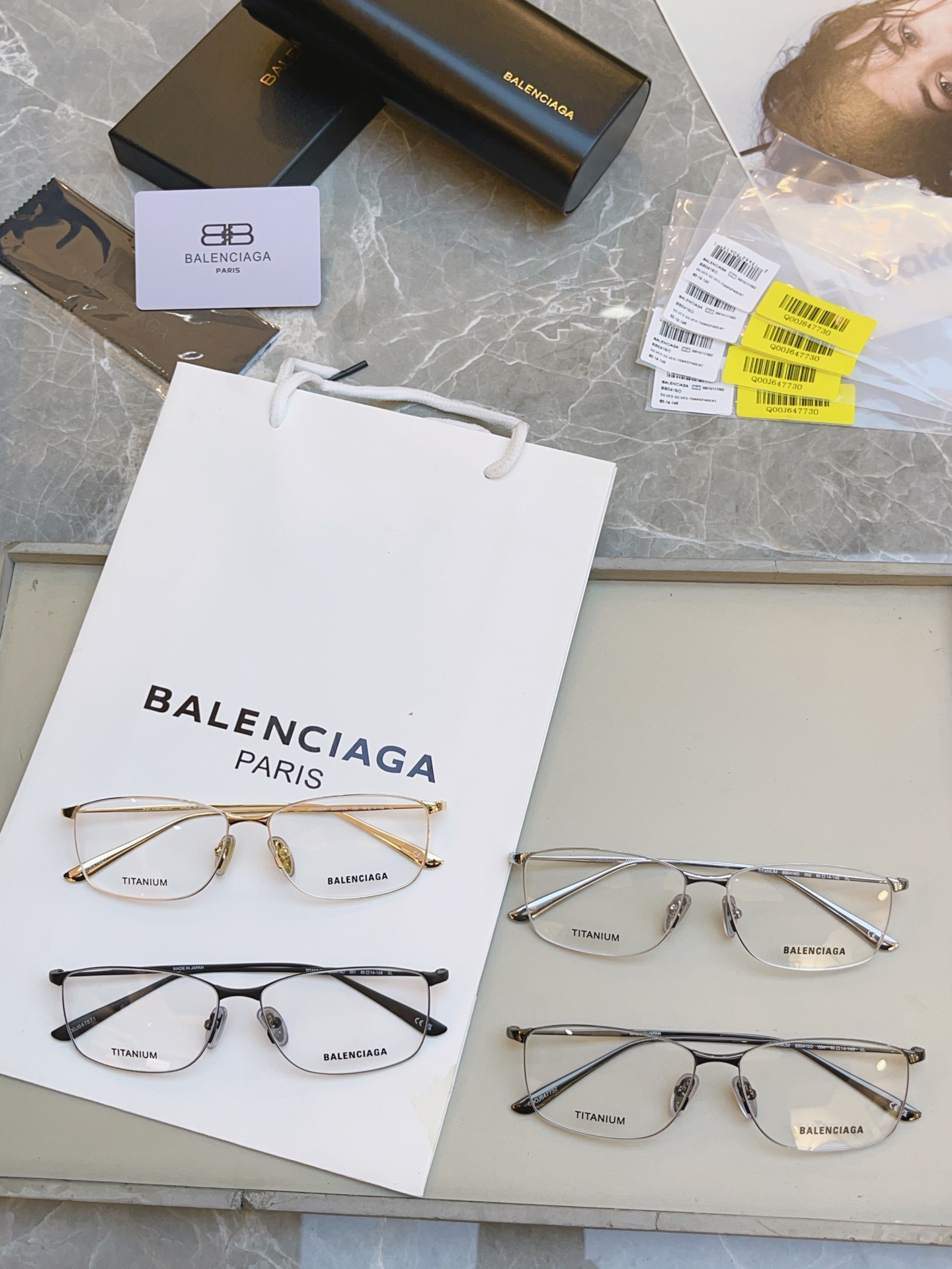 ，【BALENCIAG*】巴黎*世家新款眼镜架，钛架✨MODEL：BB0415O，SIZE：60口14-