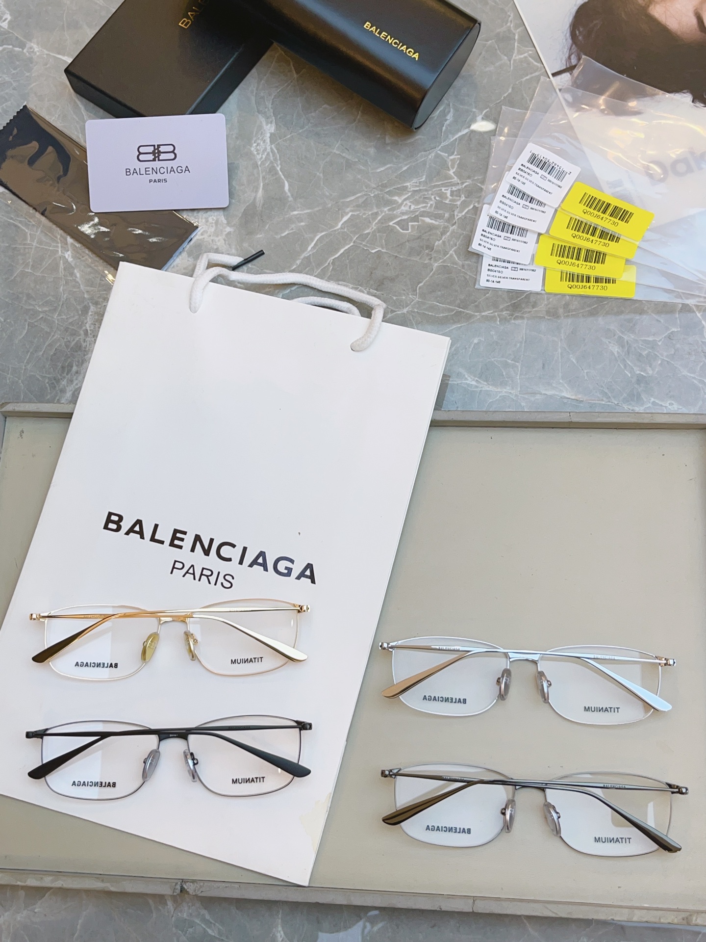 ，【BALENCIAG*】巴黎*世家新款眼镜架，钛架✨MODEL：BB0415O，SIZE：60口14-