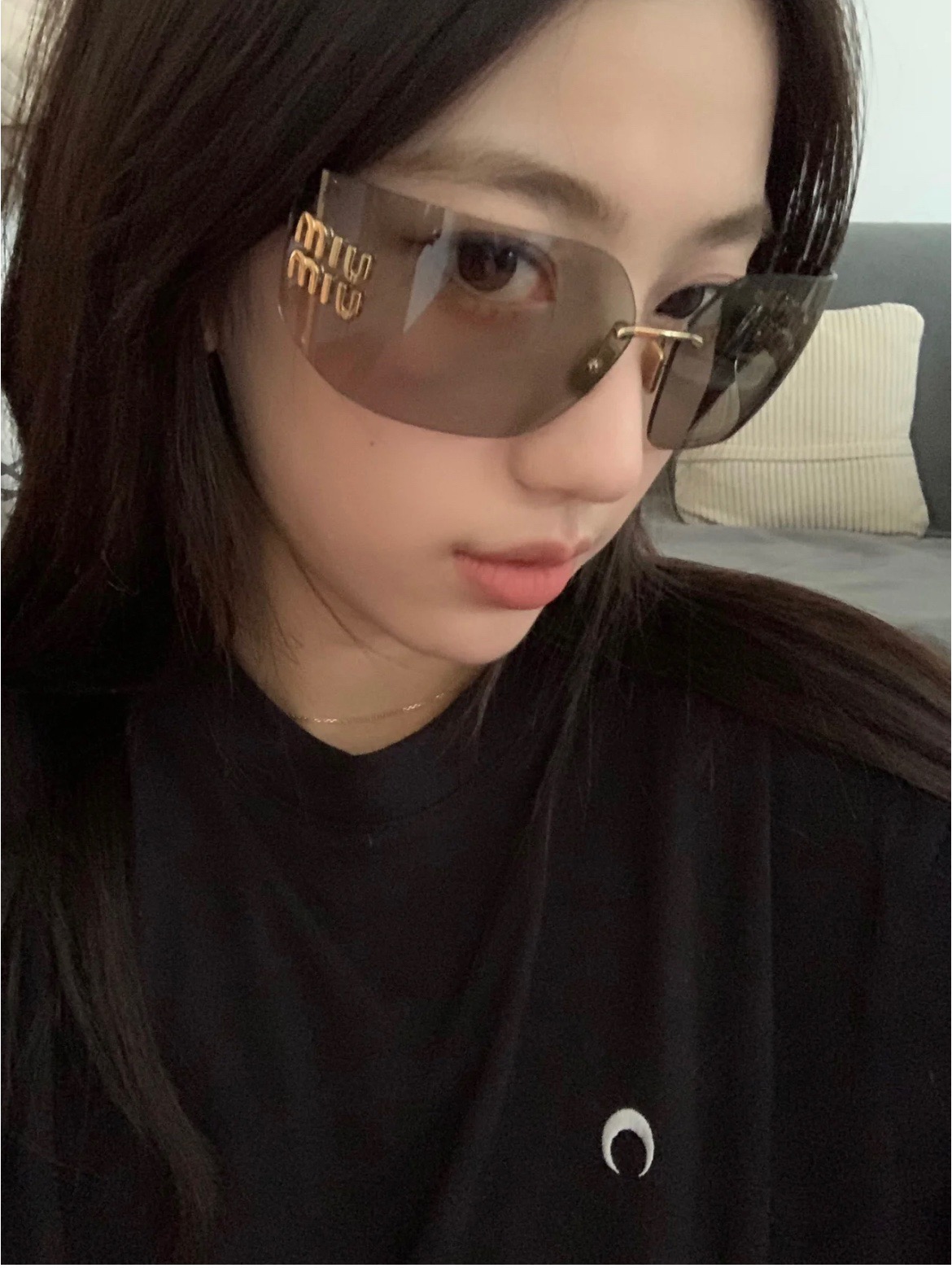 ，【MIUMI*】缪*缪新款太阳镜🕶️，Mod:SMU 54Y，高版本✨SIZE:80口14-110