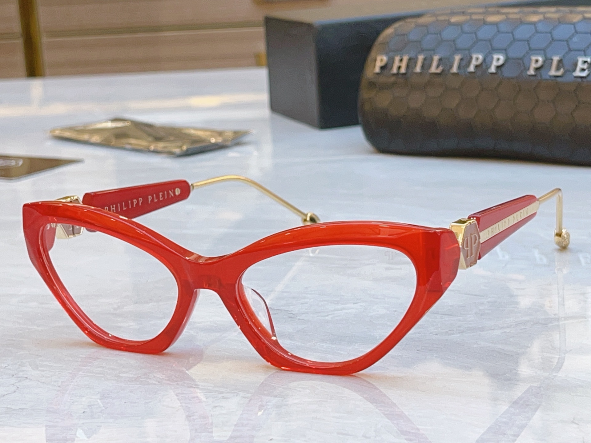 ，【PhiliPP Plei*】新款眼镜架，
Mod：VPS，Size：55口18-140