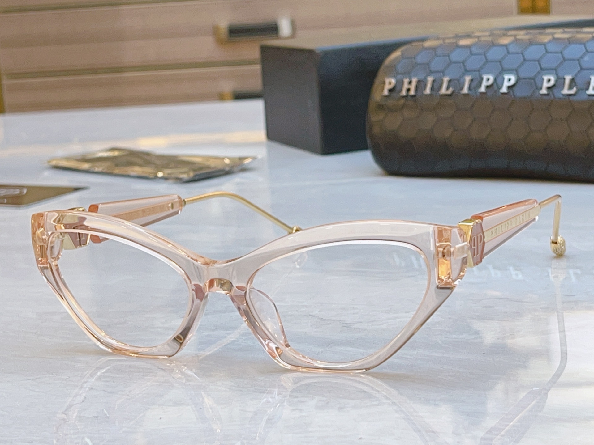 ，【PhiliPP Plei*】新款眼镜架，
Mod：VPS，Size：55口18-140