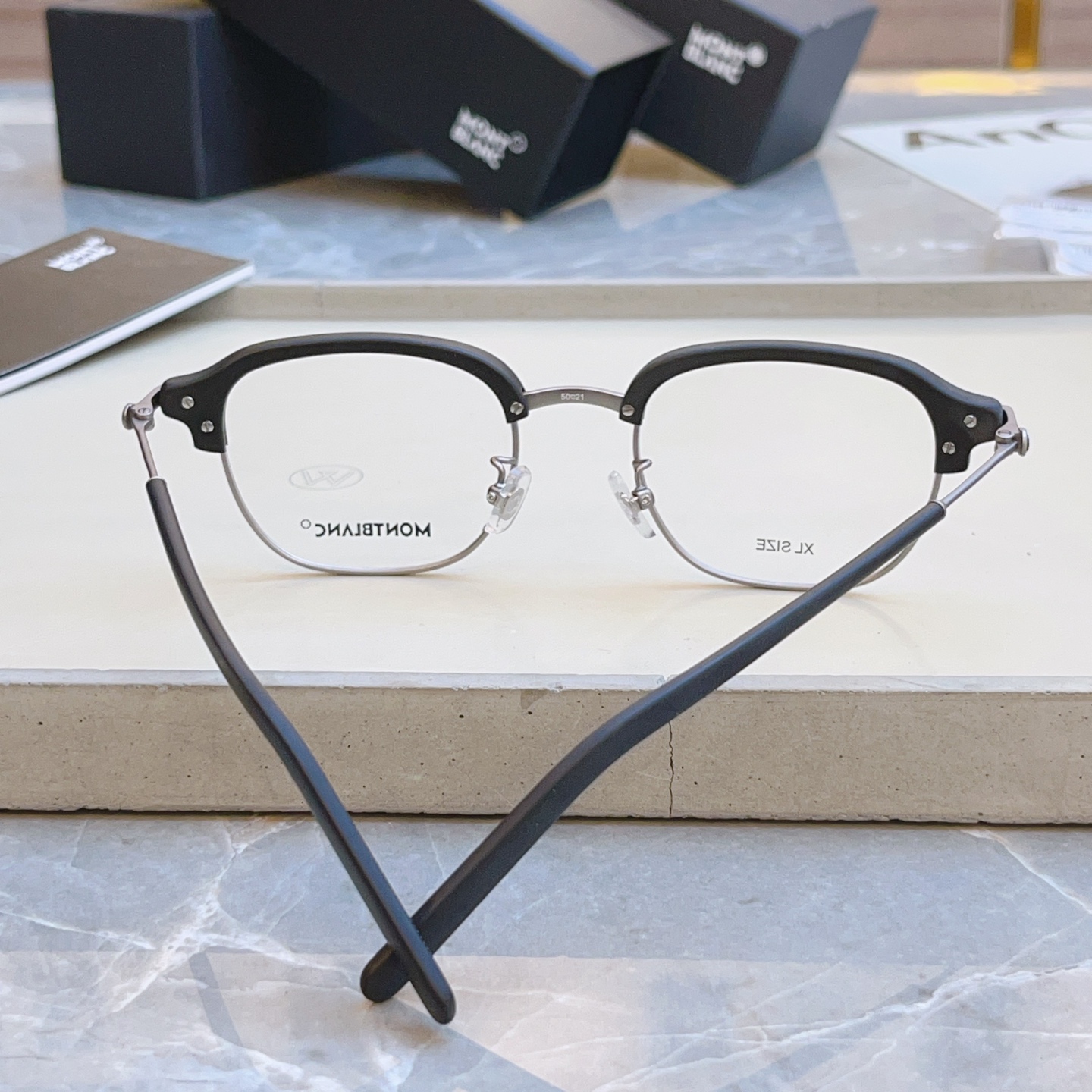 ，【MONT BLAN*】万宝*龙新款光学架，钛架✨MODELMB0390O，SIZE50口21-145