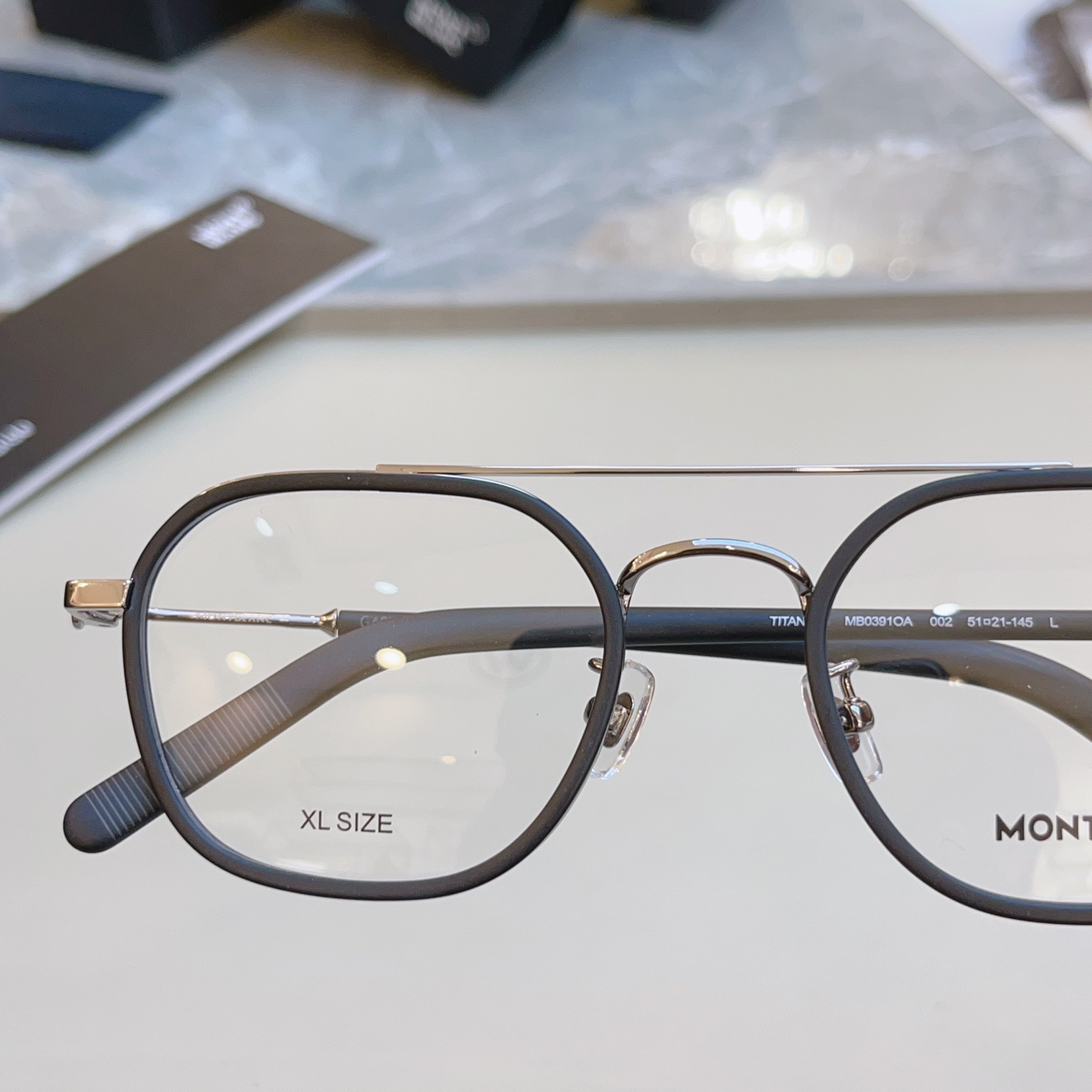 ，【MONT BLAN*】万宝*龙新款光学架，钛架✨MODELMB0391OA，SIZE51口21-14