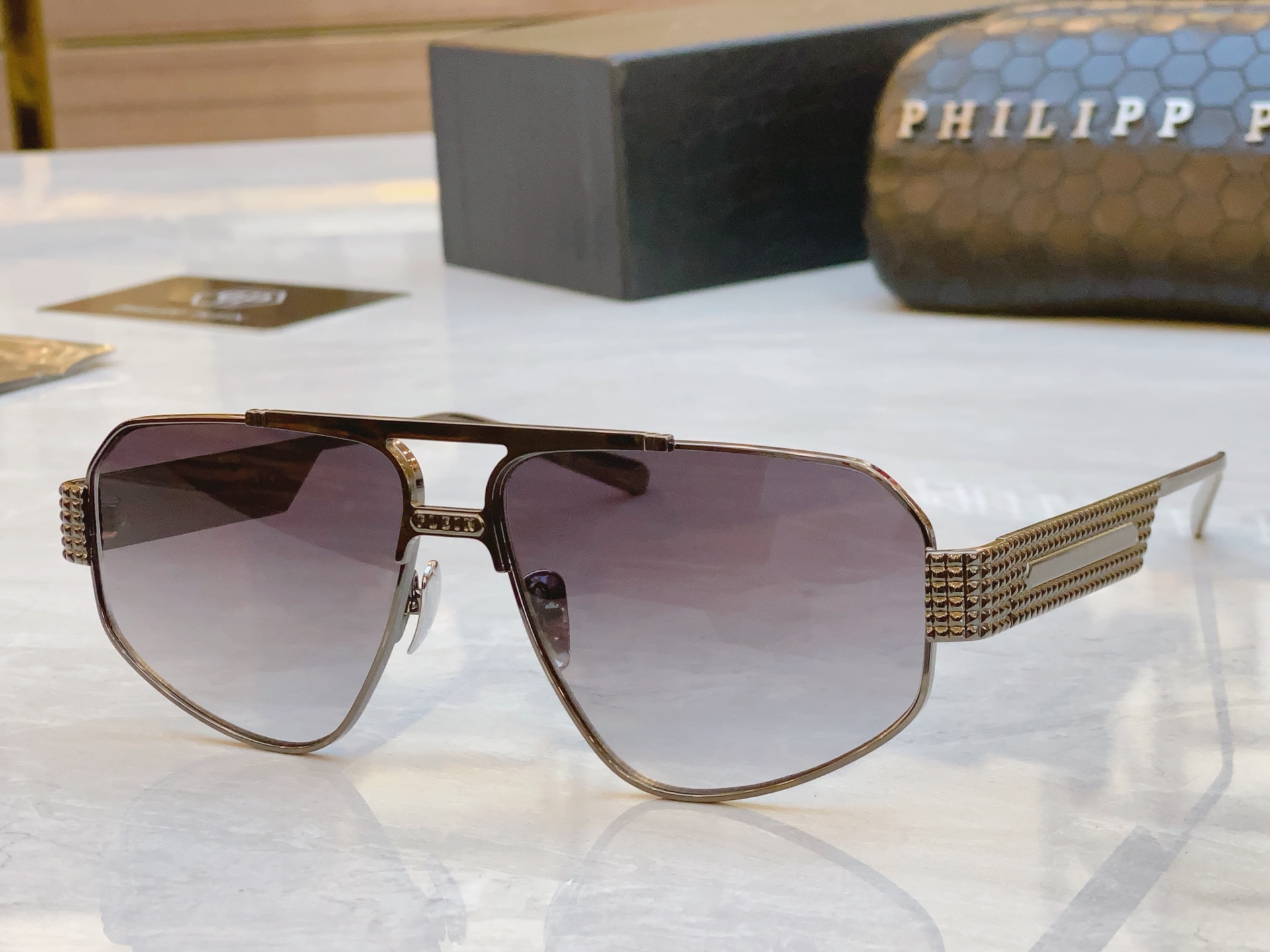 ，【PhiliPP Plei*】新款太阳镜，
Mod：SPM，Size：60口13-145