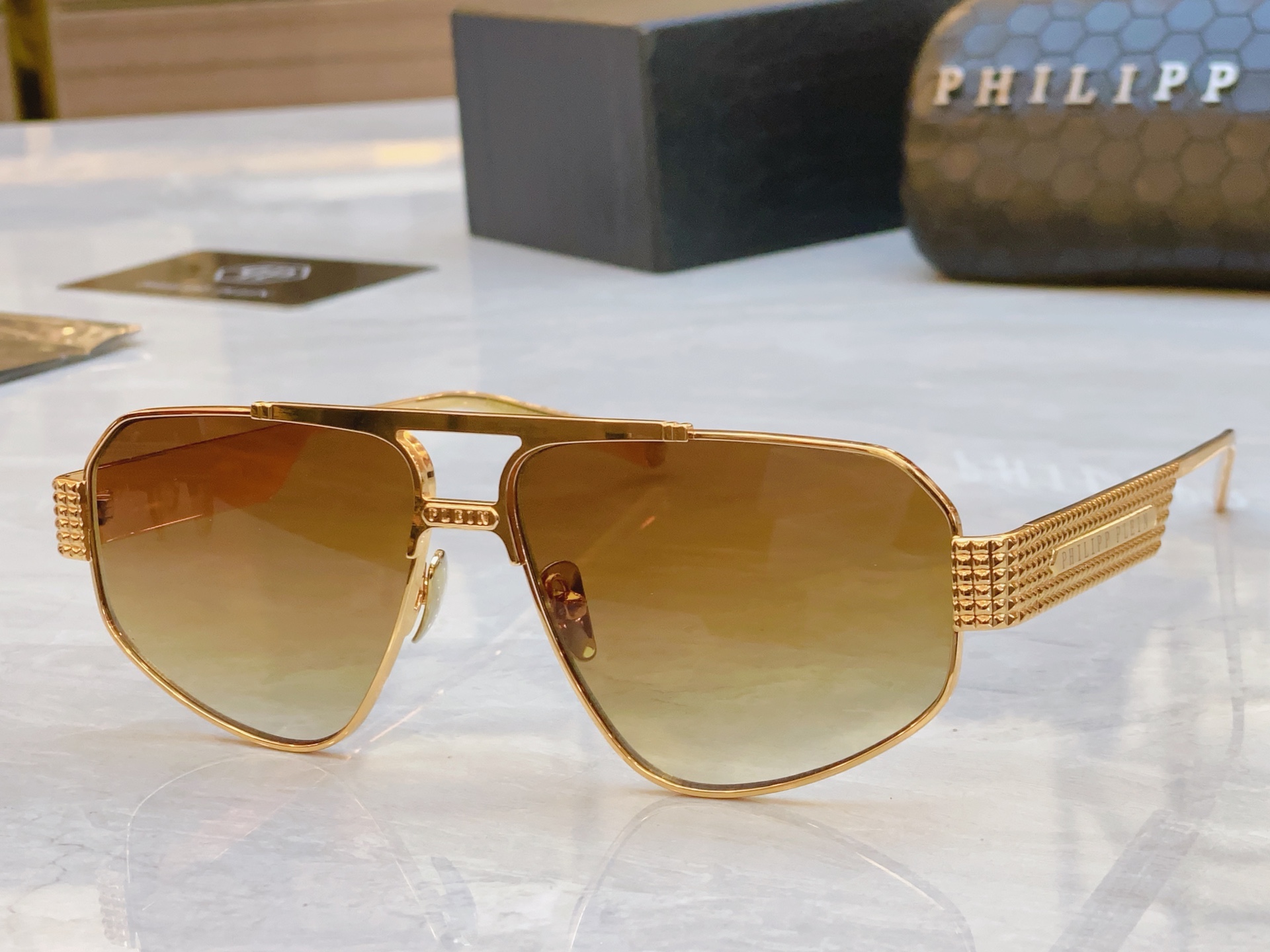 ，【PhiliPP Plei*】新款太阳镜，
Mod：SPM，Size：60口13-145