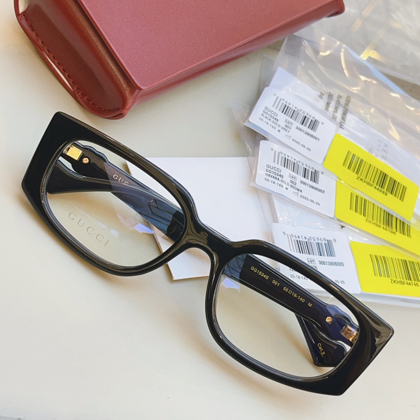 ，【GUCC*】古*驰新款眼镜架，MODEL：GG1534 ，SIZE：55口18-140