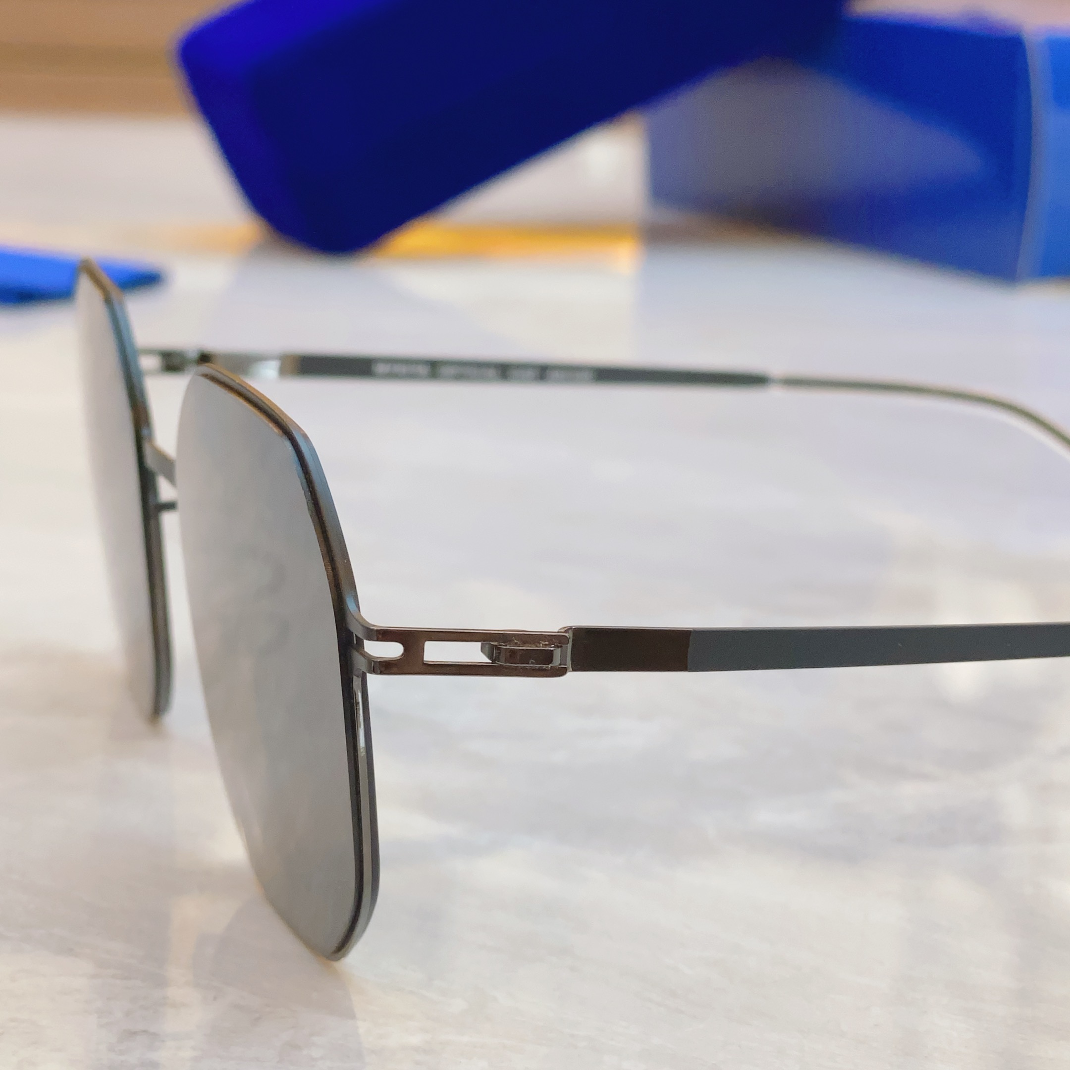 ，【MYKlT*】米吉*它新款太阳镜，德国无螺丝框架眼镜 Model PATENTED，Size49口2