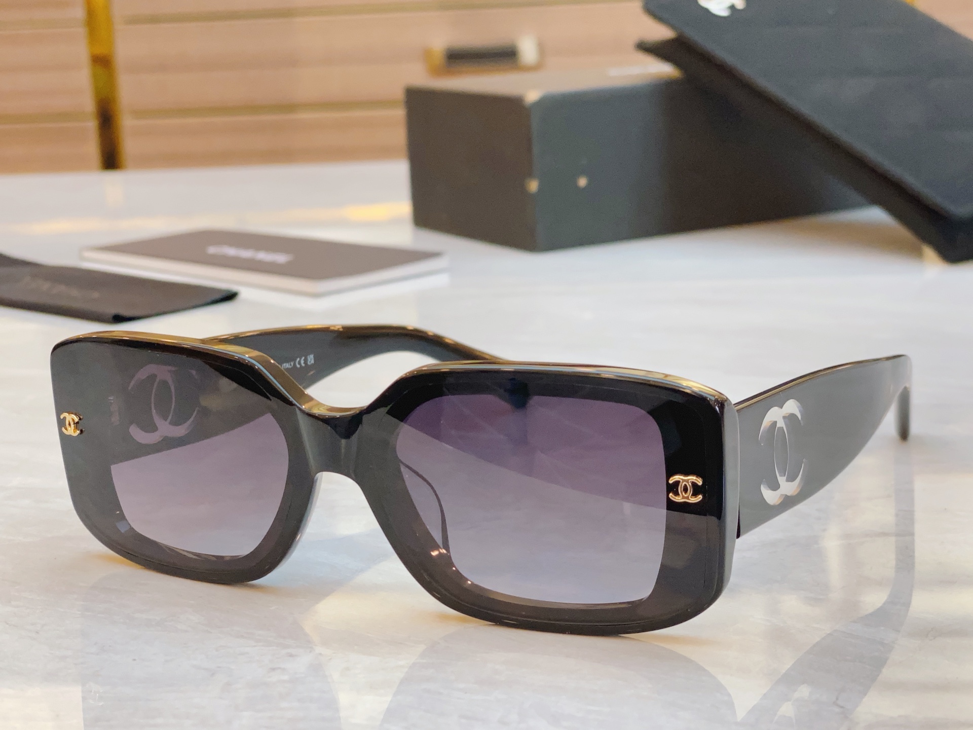 ，【CHANE*】香奈儿新款太阳镜🕶️🕶️，MODEL：CH6313，SIZE：61口17-145