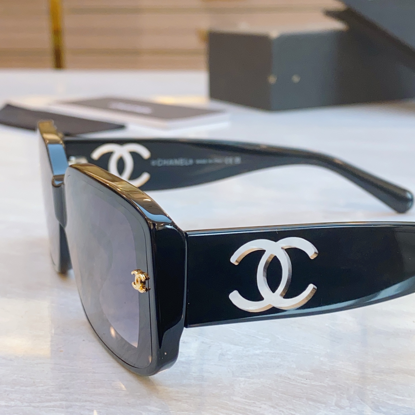 ，【CHANE*】香奈儿新款太阳镜🕶️🕶️，MODEL：CH6313，SIZE：61口17-145
