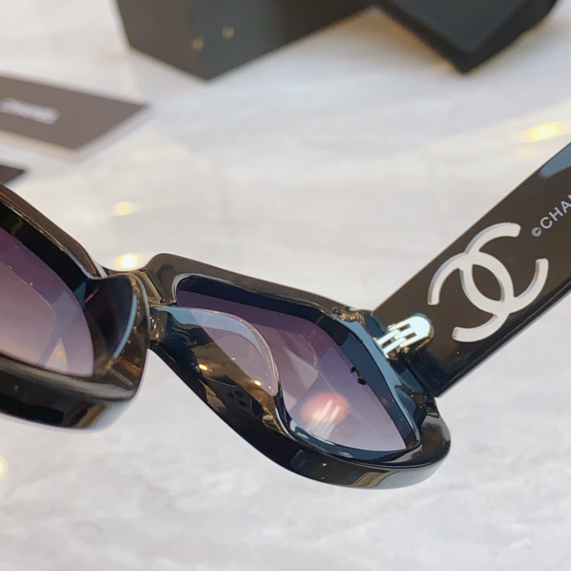 ，【CHANE*】香奈儿新款太阳镜🕶️🕶️，MODEL：CH6313，SIZE：61口17-145