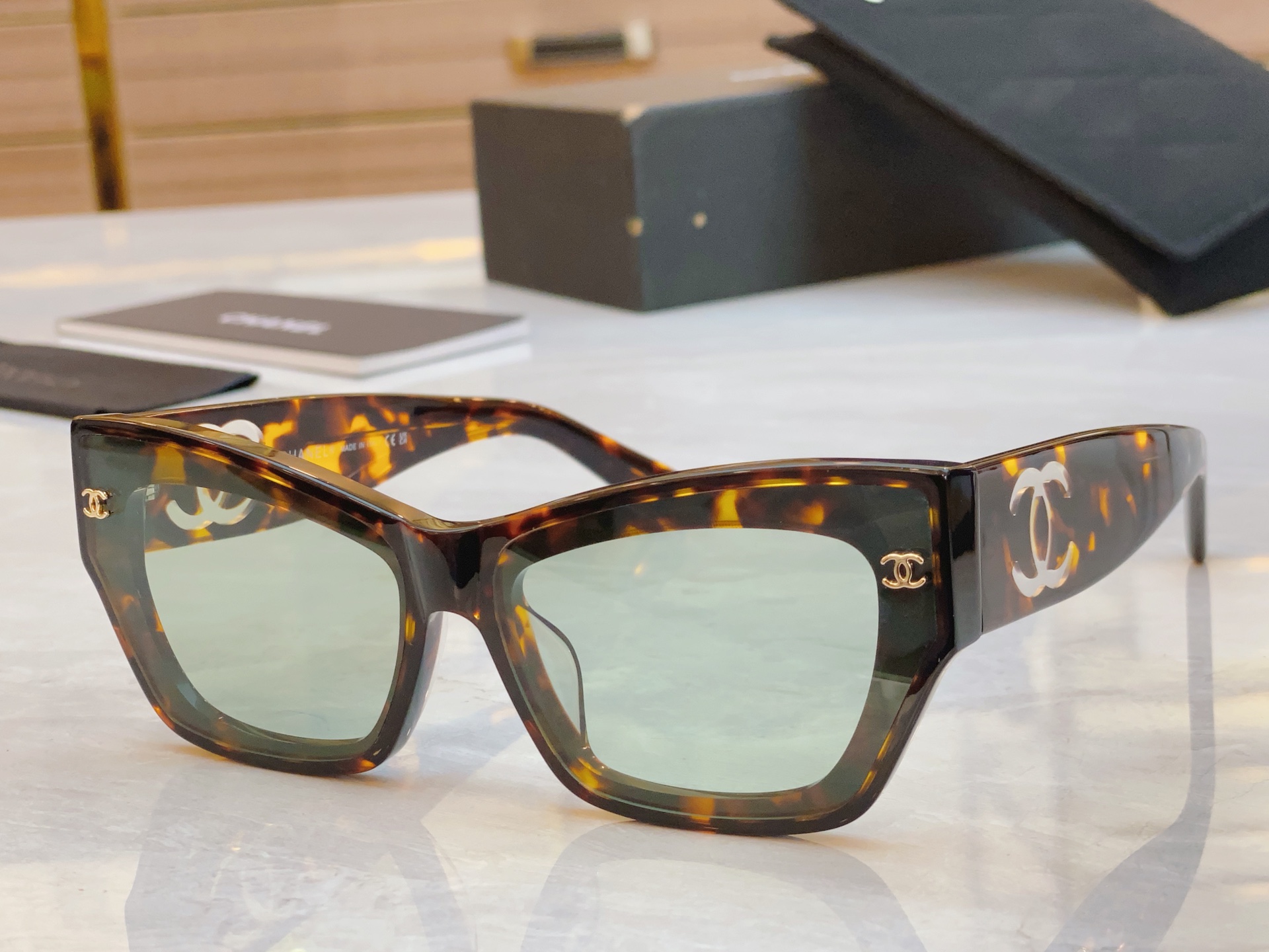 ，【CHANE*】香奈儿新款太阳镜🕶️🕶️，MODEL：CH6314，SIZE：62口15-145