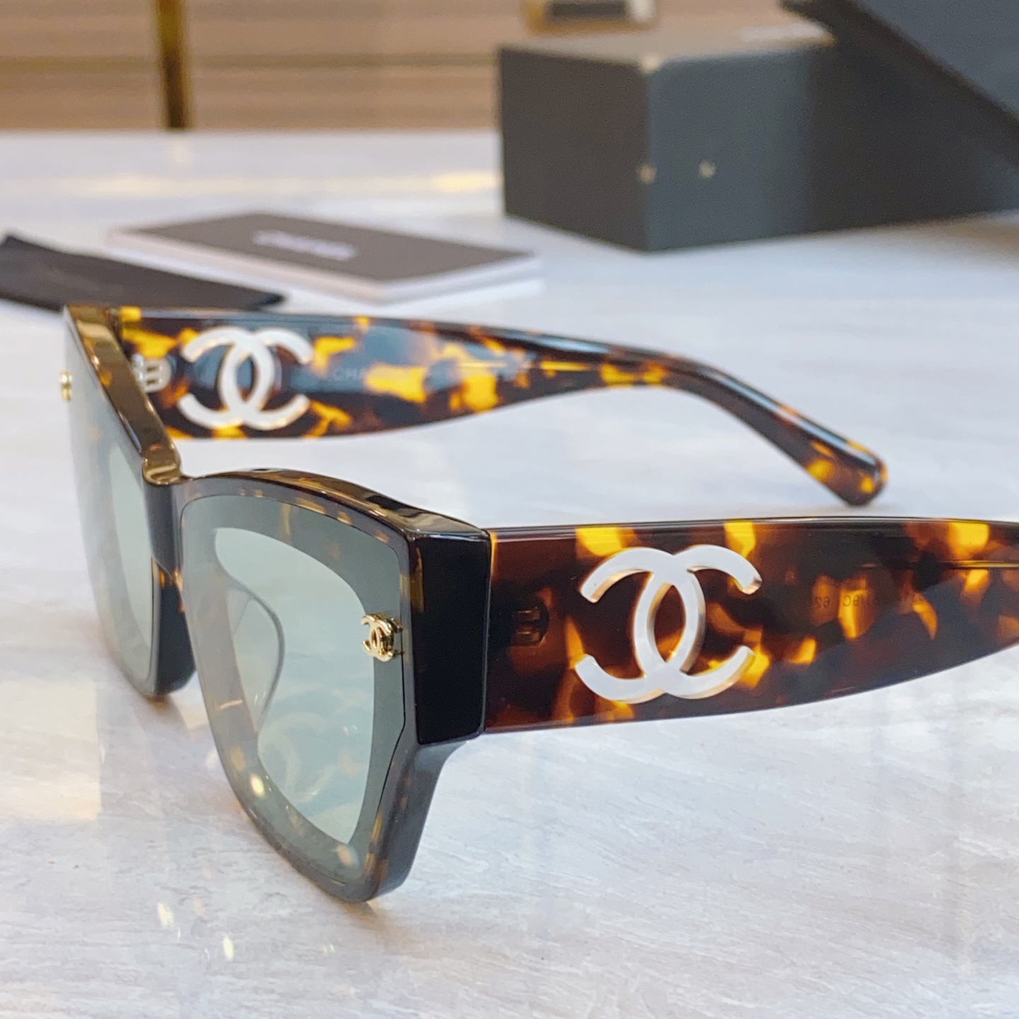 ，【CHANE*】香奈儿新款太阳镜🕶️🕶️，MODEL：CH6314，SIZE：62口15-145
