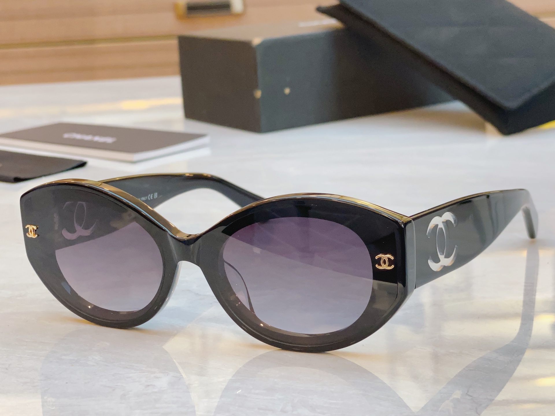 ，【CHANE*】香奈儿新款太阳镜🕶️🕶️，MODEL：CH6312，SIZE：61口17-145