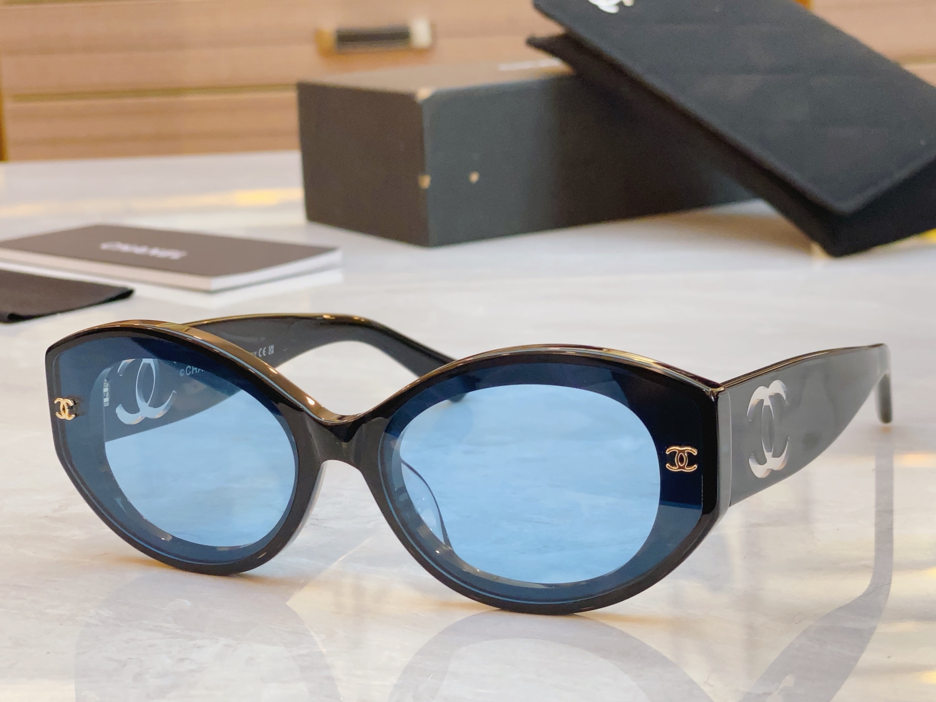 ，【CHANE*】香奈儿新款太阳镜🕶️🕶️，MODEL：CH6312，SIZE：61口17-145