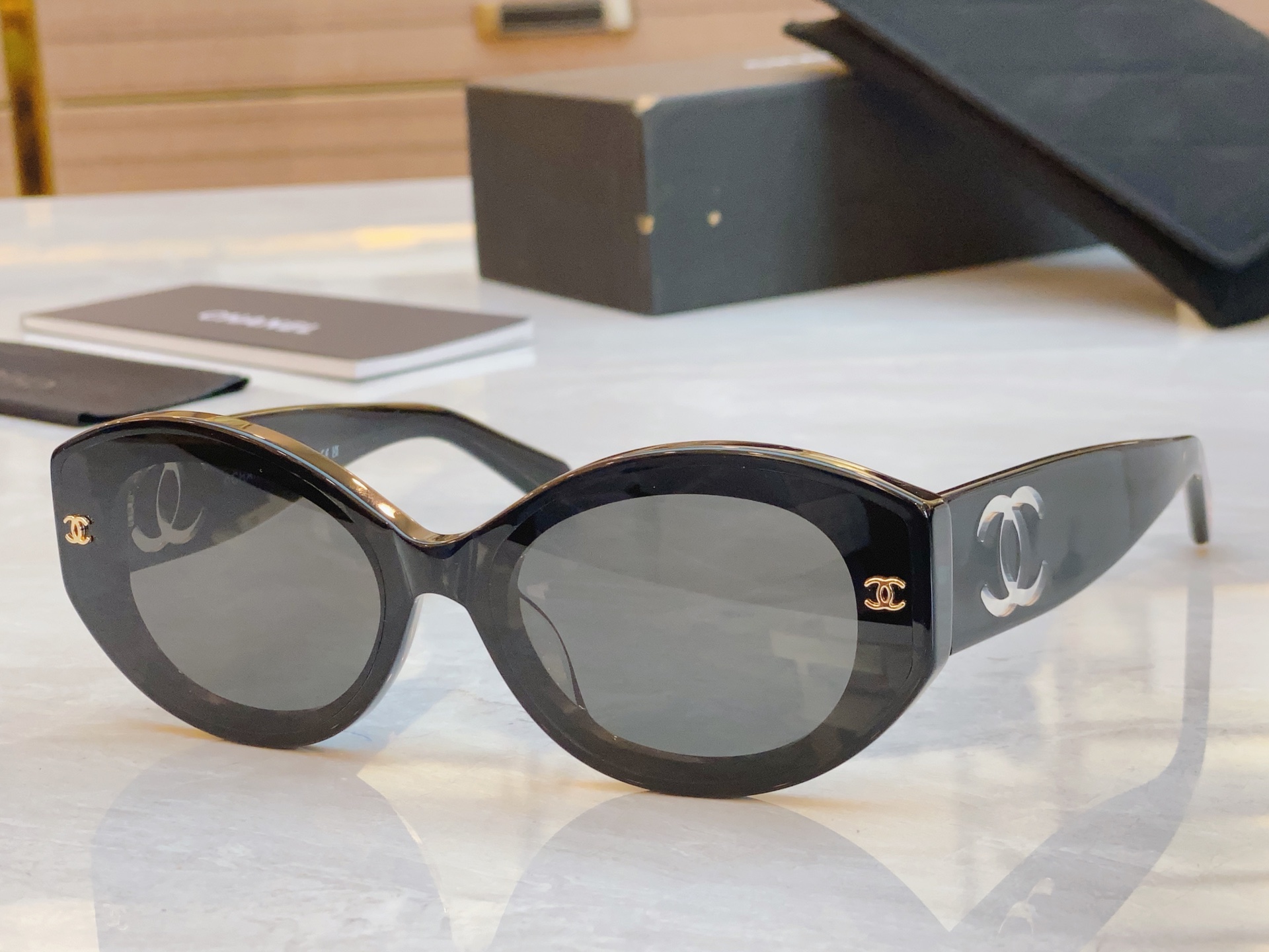 ，【CHANE*】香奈儿新款太阳镜🕶️🕶️，MODEL：CH6312，SIZE：61口17-145