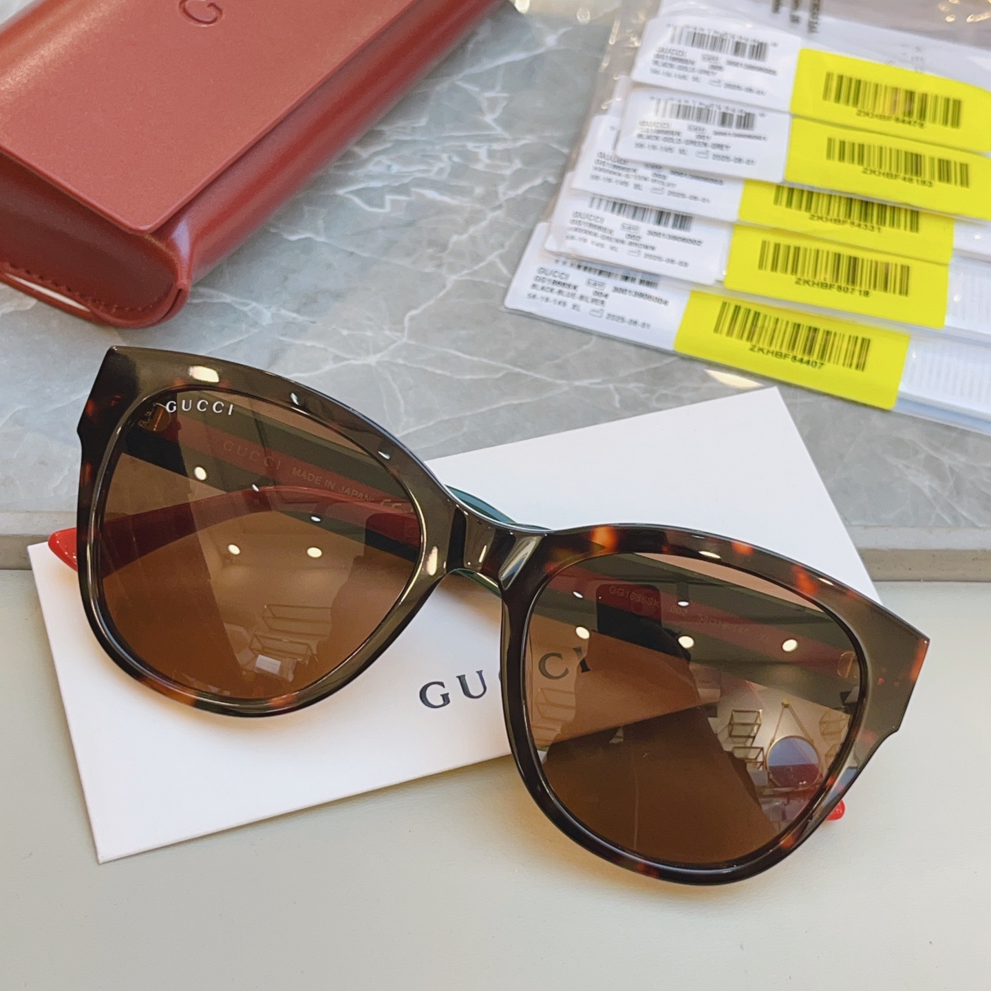 ，【GUCC*】古*驰新款太阳镜，高版本✨，GG1866SK，SIZE56口19-145 XL