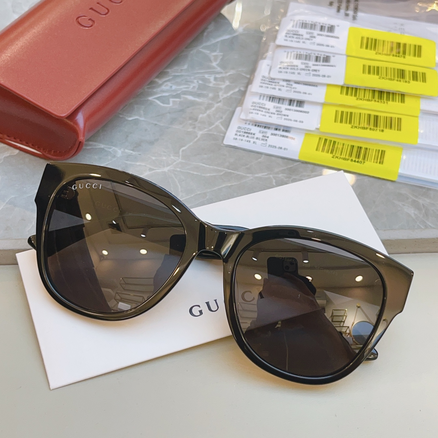 ，【GUCC*】古*驰新款太阳镜，高版本✨，GG1866SK，SIZE56口19-145 XL