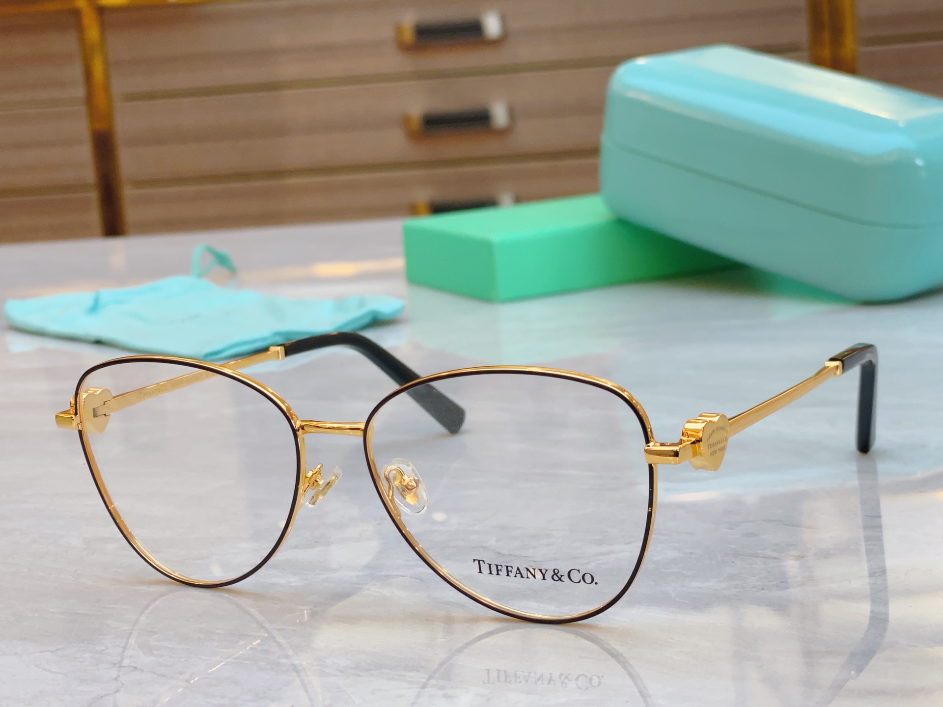 ，【Tiffany & Co.】蒂芙*尼新款眼镜架，Mod：TF1163B，Size：58口16-143