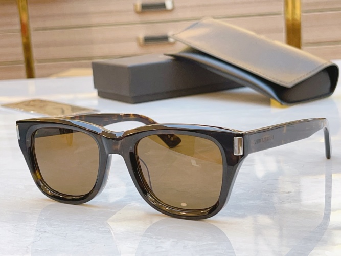 Yves Saint Laurent SL 801 Brown Square Sunglasses | 50-21-145 1 Yves Saint Laurent SL 801 Brown Square Sunglasses | 50-21-145