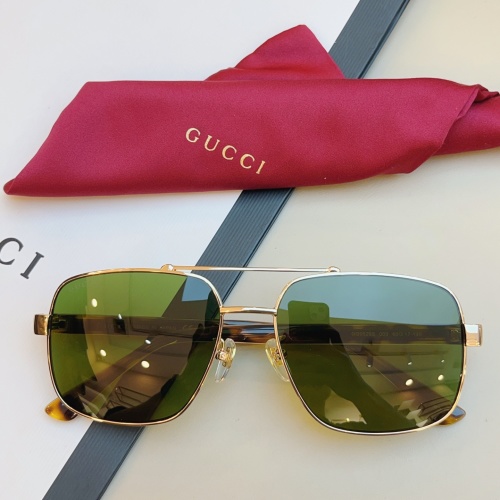 Gucci 0529S Gold Metal Frame Sunglasses Green Lens for Men, Size 60-17-145 1 Gucci 0529S Gold Metal Frame Sunglasses Green Lens for Men, Size 60-17-145
