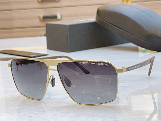 Porsche Design P9047 Gold Frame Sunglasses - 64mm Lens 1 Porsche Design P9047 Gold Frame Sunglasses - 64mm Lens