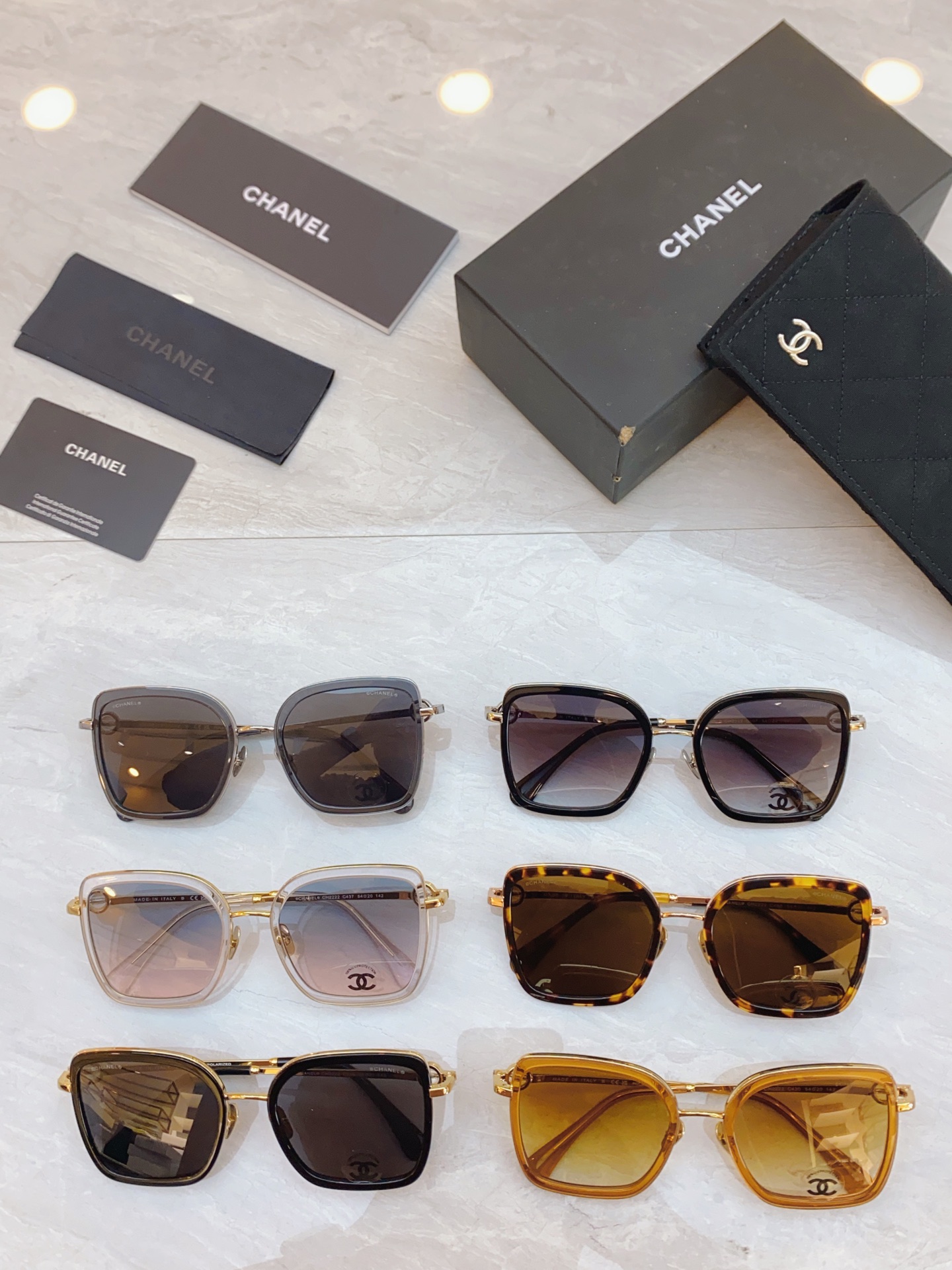 ，【CHANE*】香奈*儿新款太阳镜🕶️，MODEL：CH2222，SIZE：54口20-142