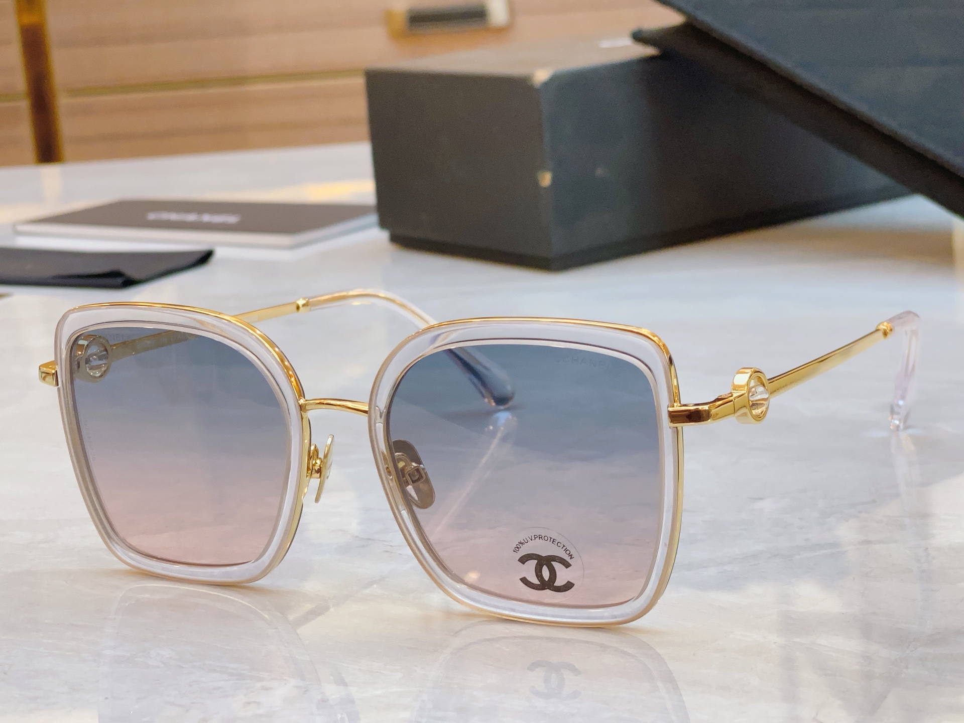 ，【CHANE*】香奈*儿新款太阳镜🕶️，MODEL：CH2222，SIZE：54口20-142
