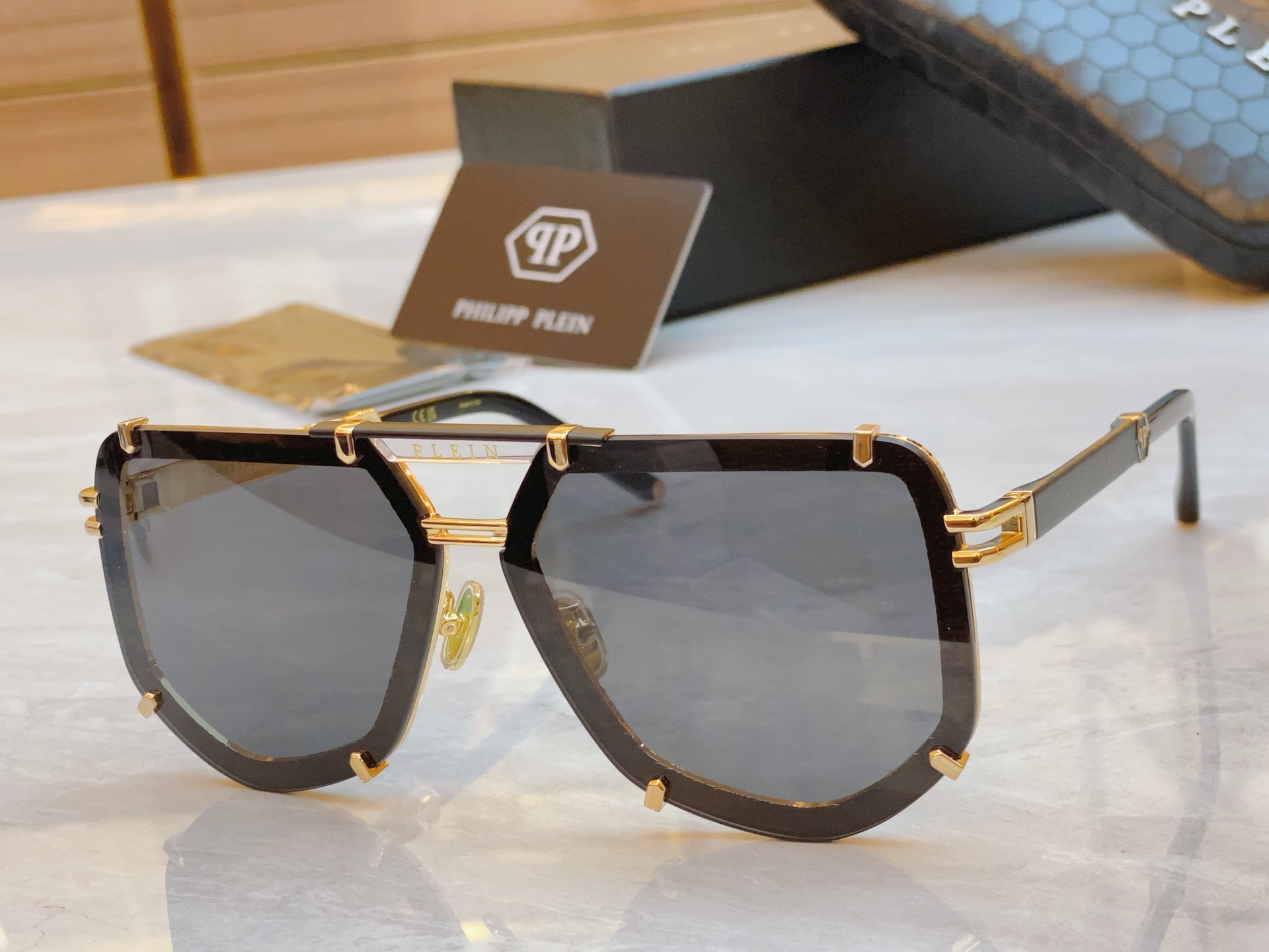 ，【PhiliPP Plei*】新款太阳镜，
Mod：SP，Size：66口10-145