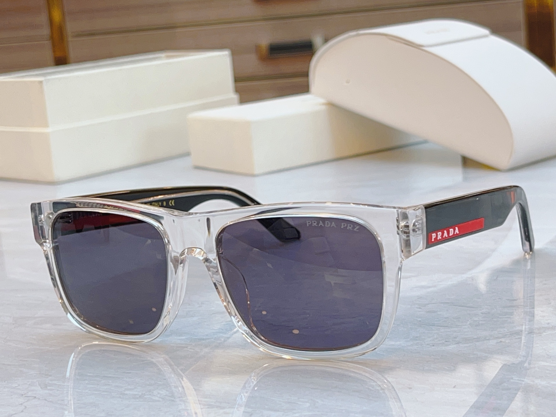 ，【PRAD*】普拉*达新款太阳镜🕶️，MODEL：PS072S，SIZE：53口19-145