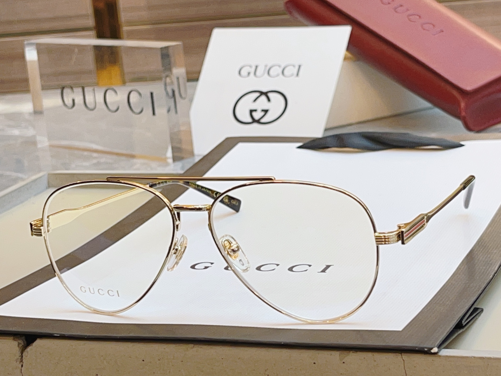 ，【GUCC*】古*驰新款眼镜架，MODEL：GG1874S， SIZE：57口14-145