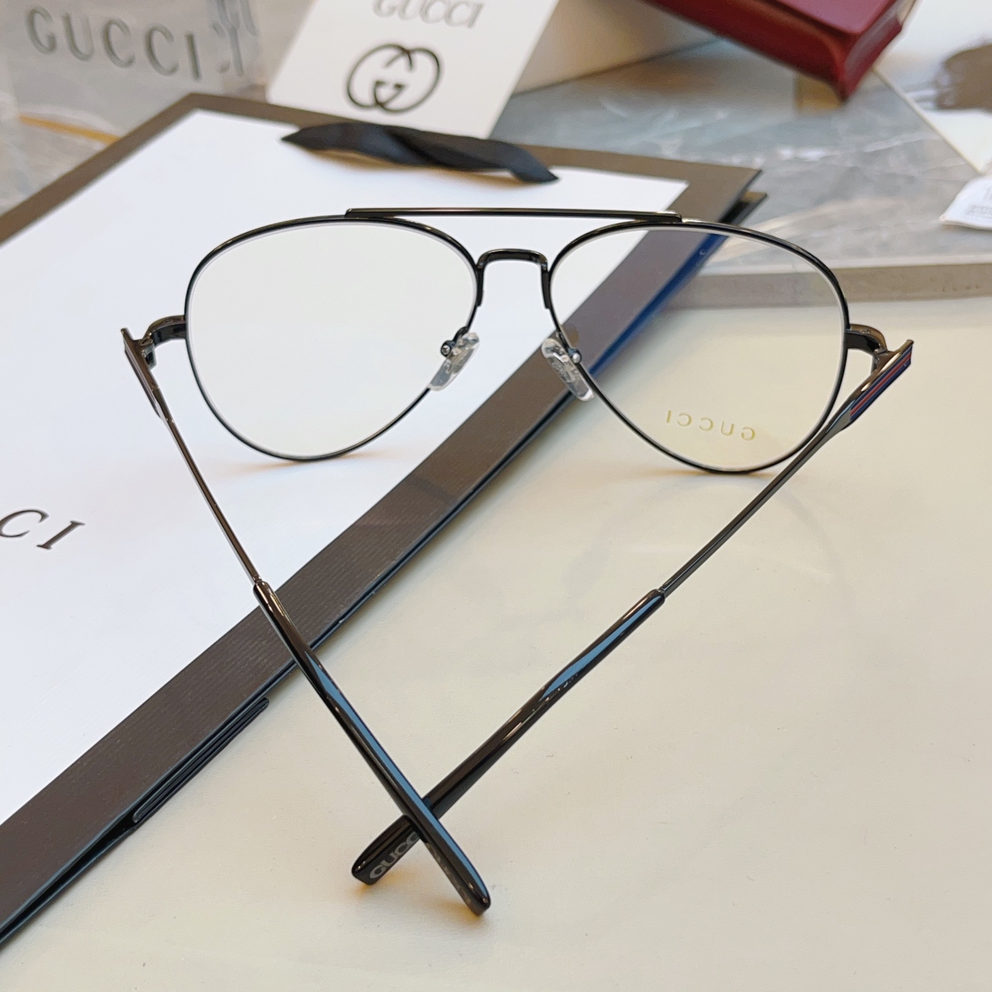 ，【GUCC*】古*驰新款眼镜架，MODEL：GG1874S， SIZE：57口14-145