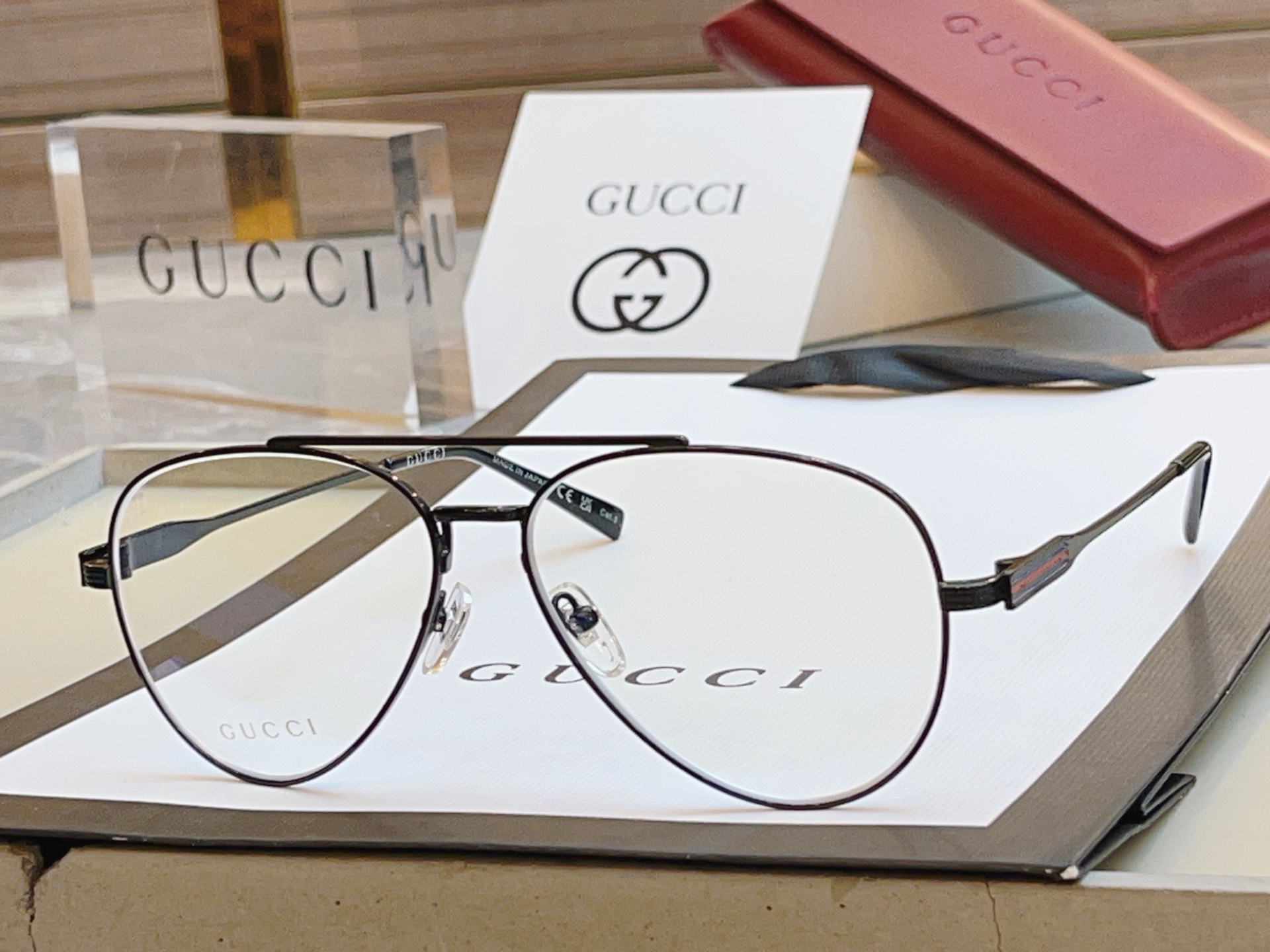 ，【GUCC*】古*驰新款眼镜架，MODEL：GG1874S， SIZE：57口14-145