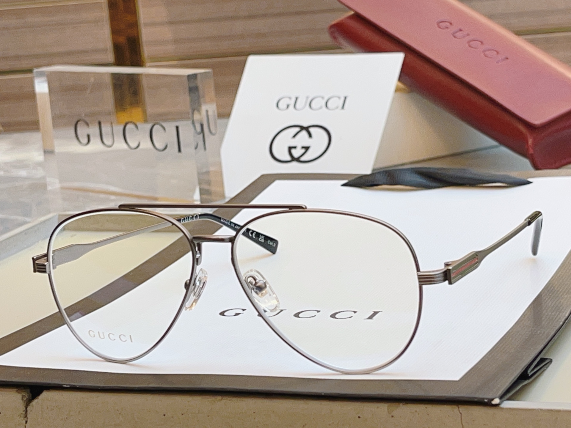 ，【GUCC*】古*驰新款眼镜架，MODEL：GG1874S， SIZE：57口14-145