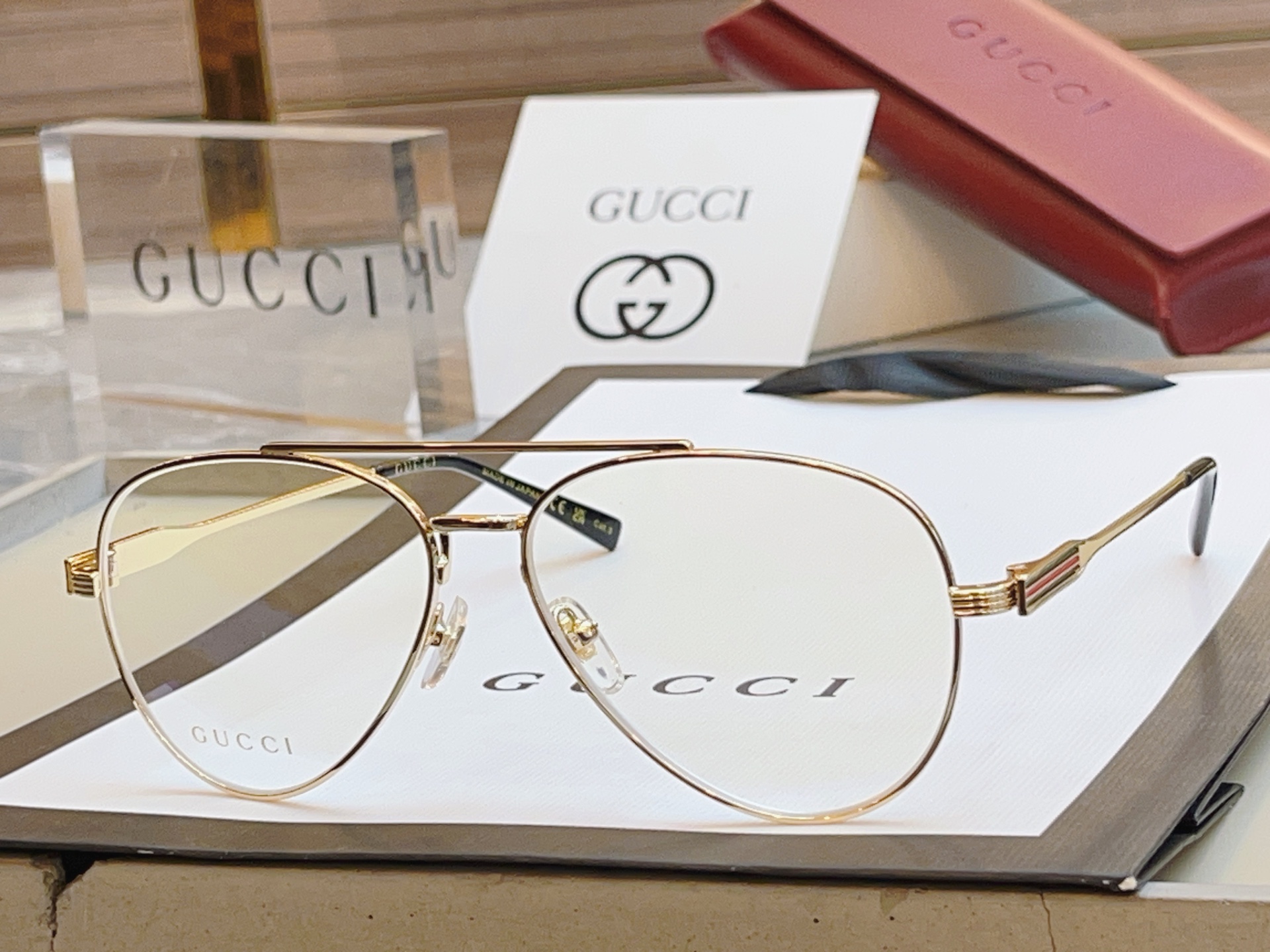 ，【GUCC*】古*驰新款眼镜架，MODEL：GG1874S， SIZE：57口14-145