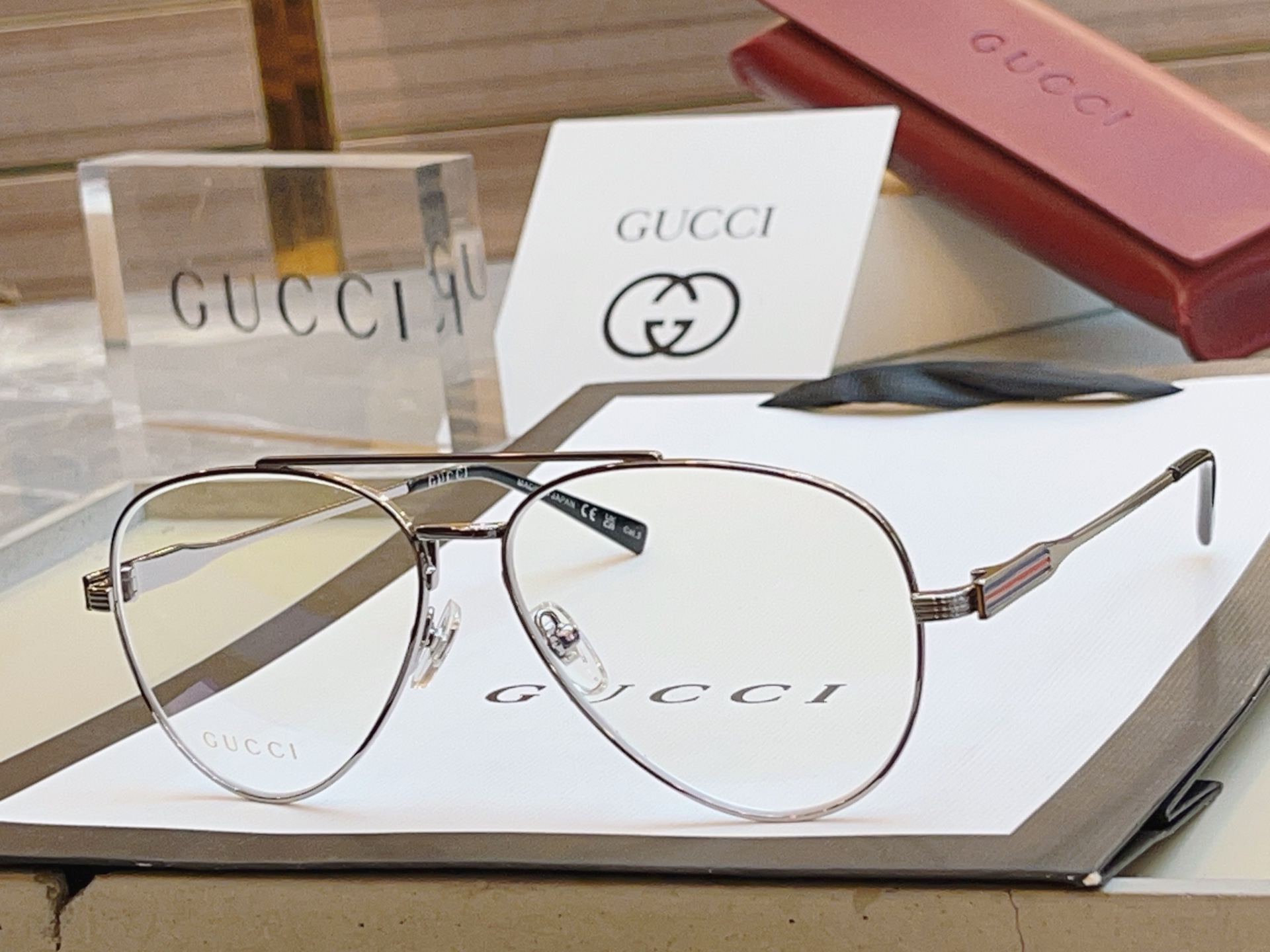 ，【GUCC*】古*驰新款眼镜架，MODEL：GG1874S， SIZE：57口14-145