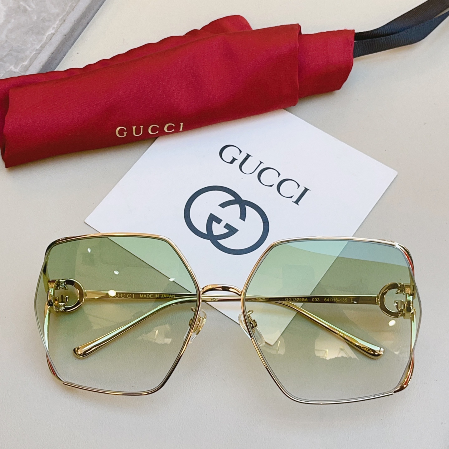，【GUCC*】古驰新款太阳镜🕶️🕶️，MODEL：GG1322SA，SIZE:64口16-135 L
