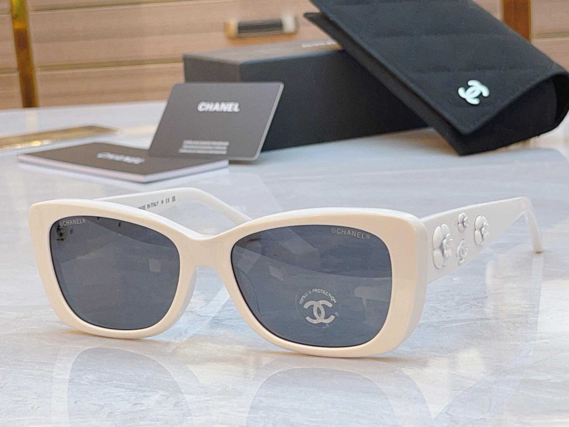 ，【CHANE*】香奈儿新款太阳镜🕶️🕶️，MODEL：CH5186A，SIZE：57口18-145