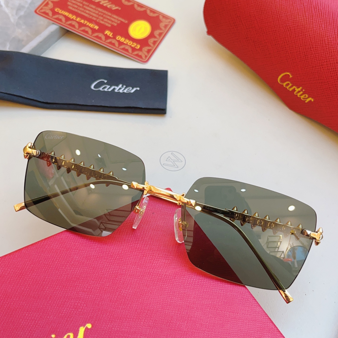 ，【CARTIE*】卡地*亚新款太阳镜🕶️，高版本✨CT0545S，size: 58口17-140