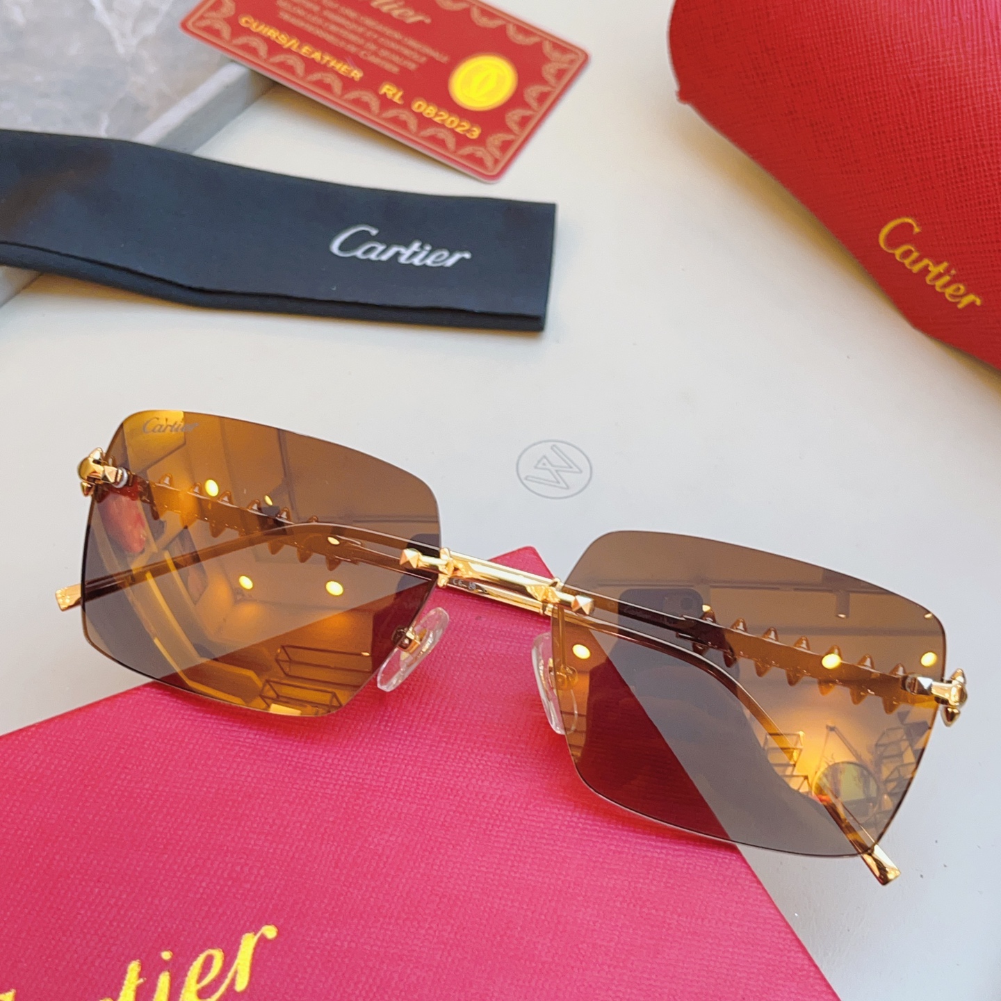 ，【CARTIE*】卡地*亚新款太阳镜🕶️，高版本✨CT0545S，size: 58口17-140
