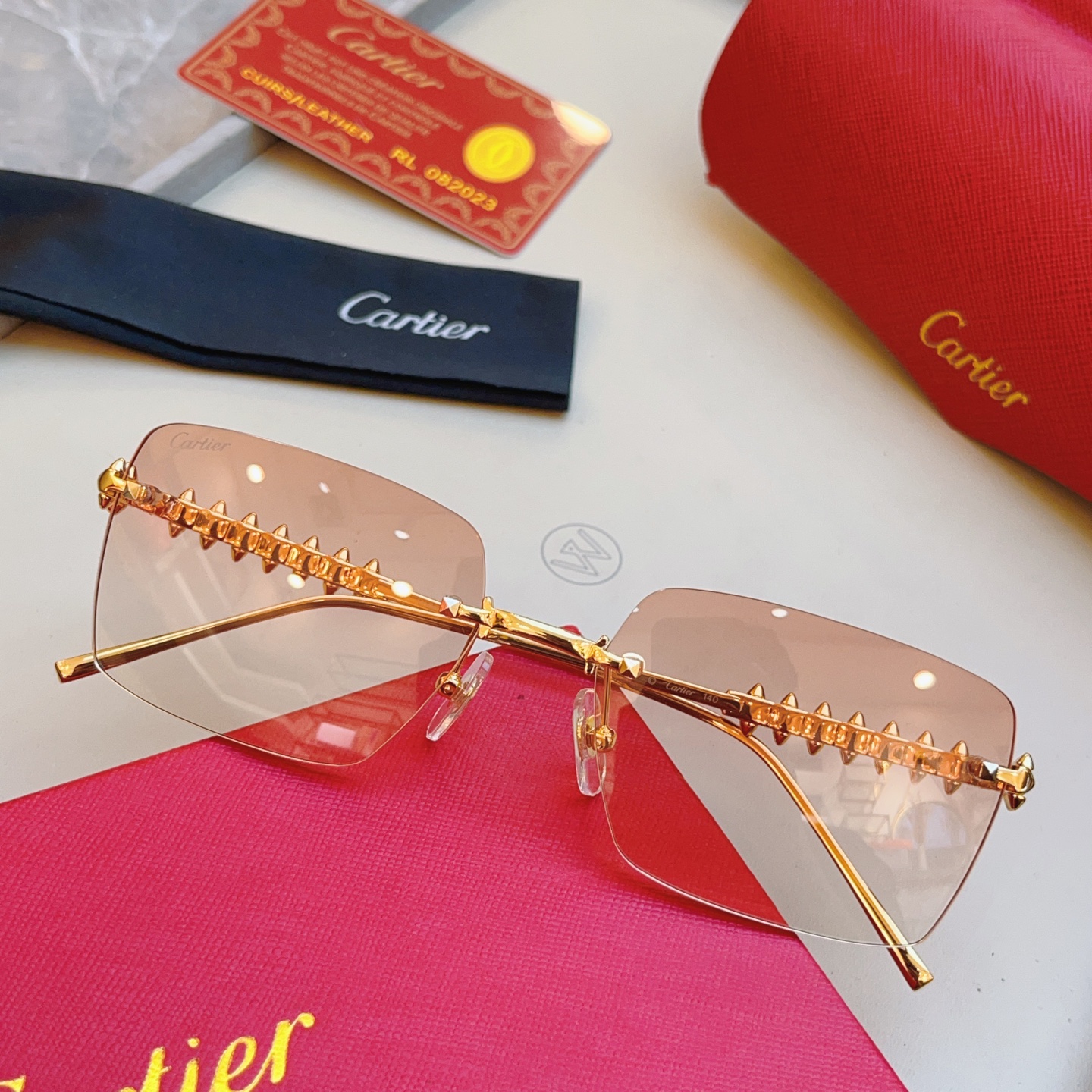 ，【CARTIE*】卡地*亚新款太阳镜🕶️，高版本✨CT0545S，size: 58口17-140