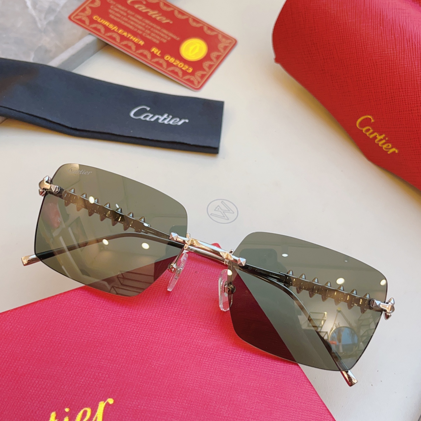 ，【CARTIE*】卡地*亚新款太阳镜🕶️，高版本✨CT0545S，size: 58口17-140