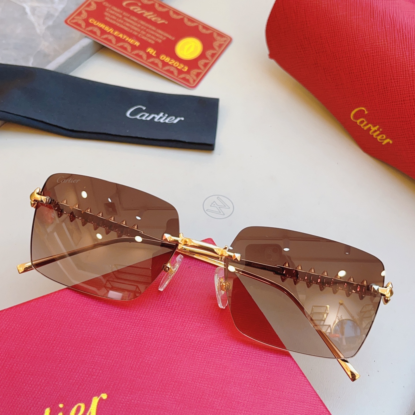 ，【CARTIE*】卡地*亚新款太阳镜🕶️，高版本✨CT0545S，size: 58口17-140