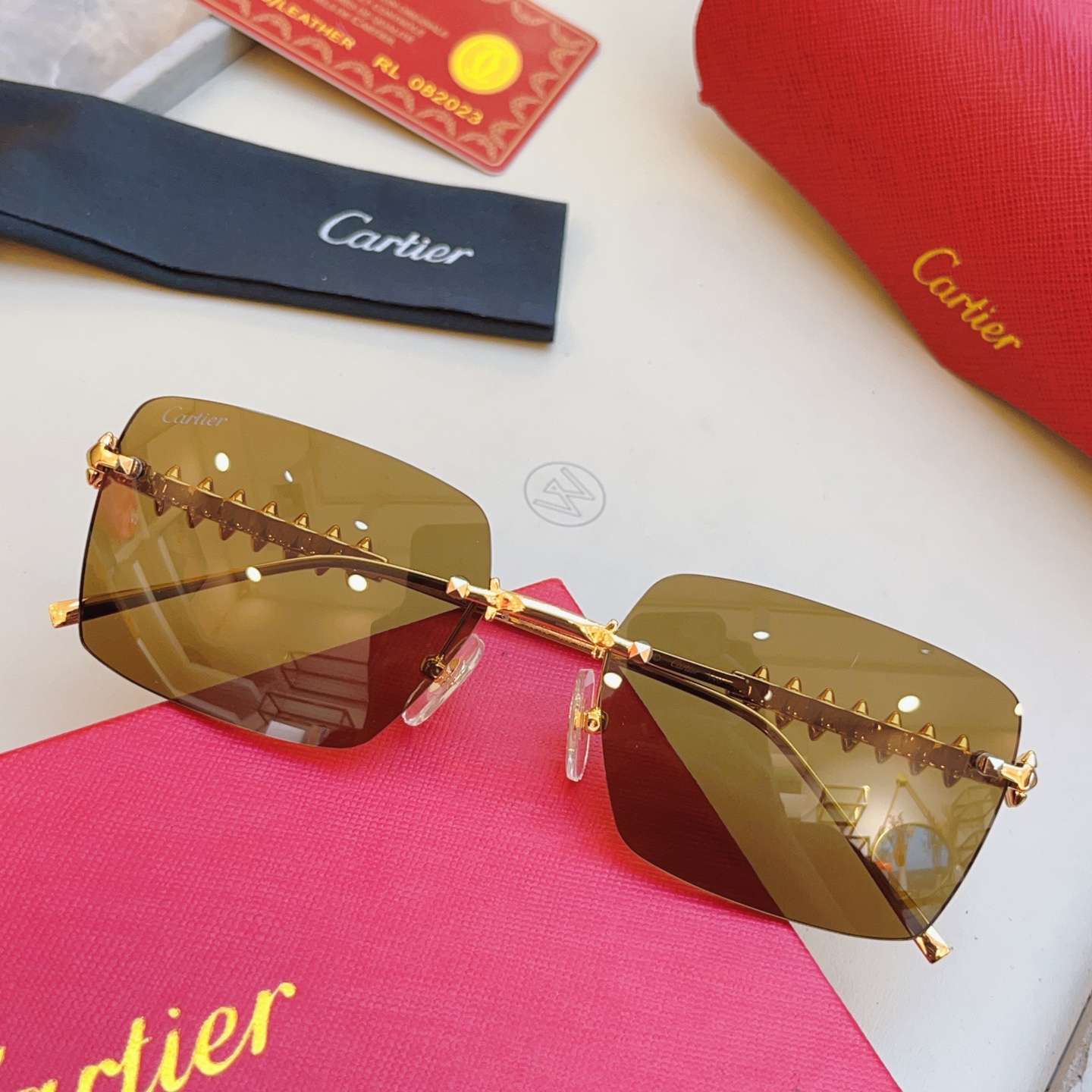 ，【CARTIE*】卡地*亚新款太阳镜🕶️，高版本✨CT0545S，size: 58口17-140
