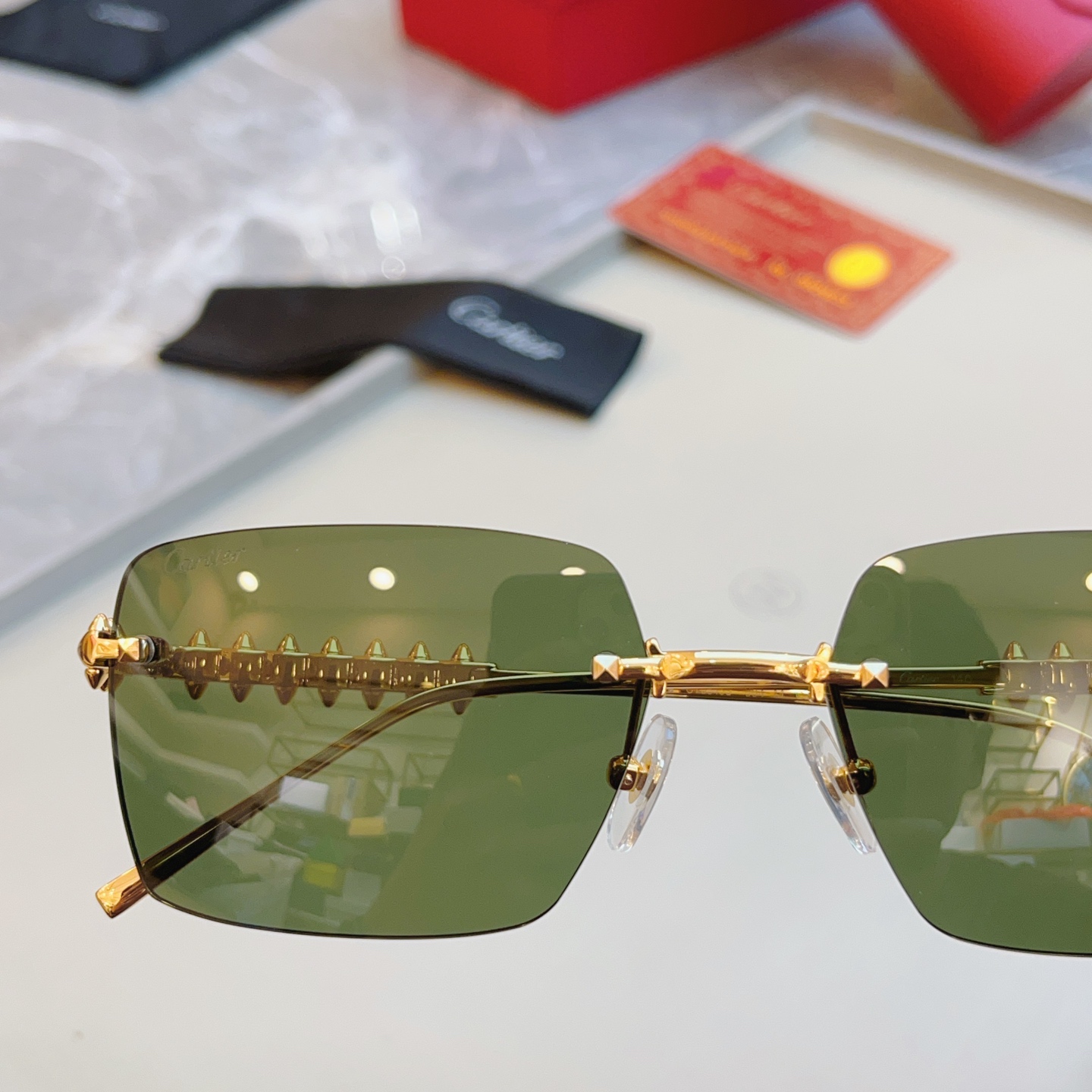 ，【CARTIE*】卡地*亚新款太阳镜🕶️，高版本✨CT0545S，size: 58口17-140