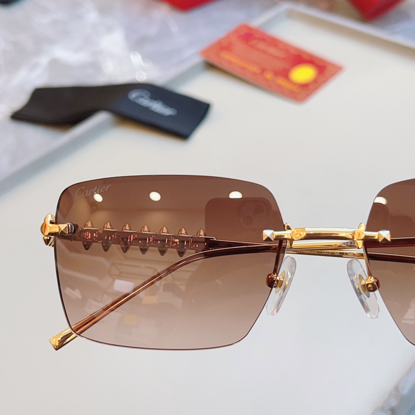 ，【CARTIE*】卡地*亚新款太阳镜🕶️，高版本✨CT0545S，size: 58口17-140