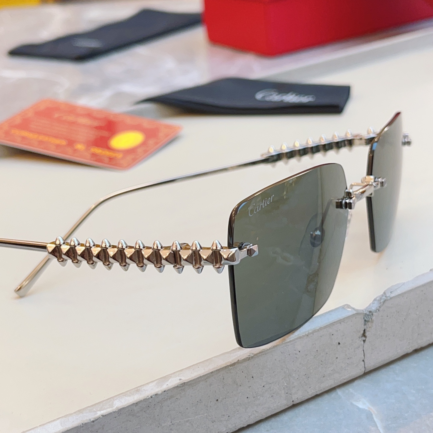 ，【CARTIE*】卡地*亚新款太阳镜🕶️，高版本✨CT0545S，size: 58口17-140