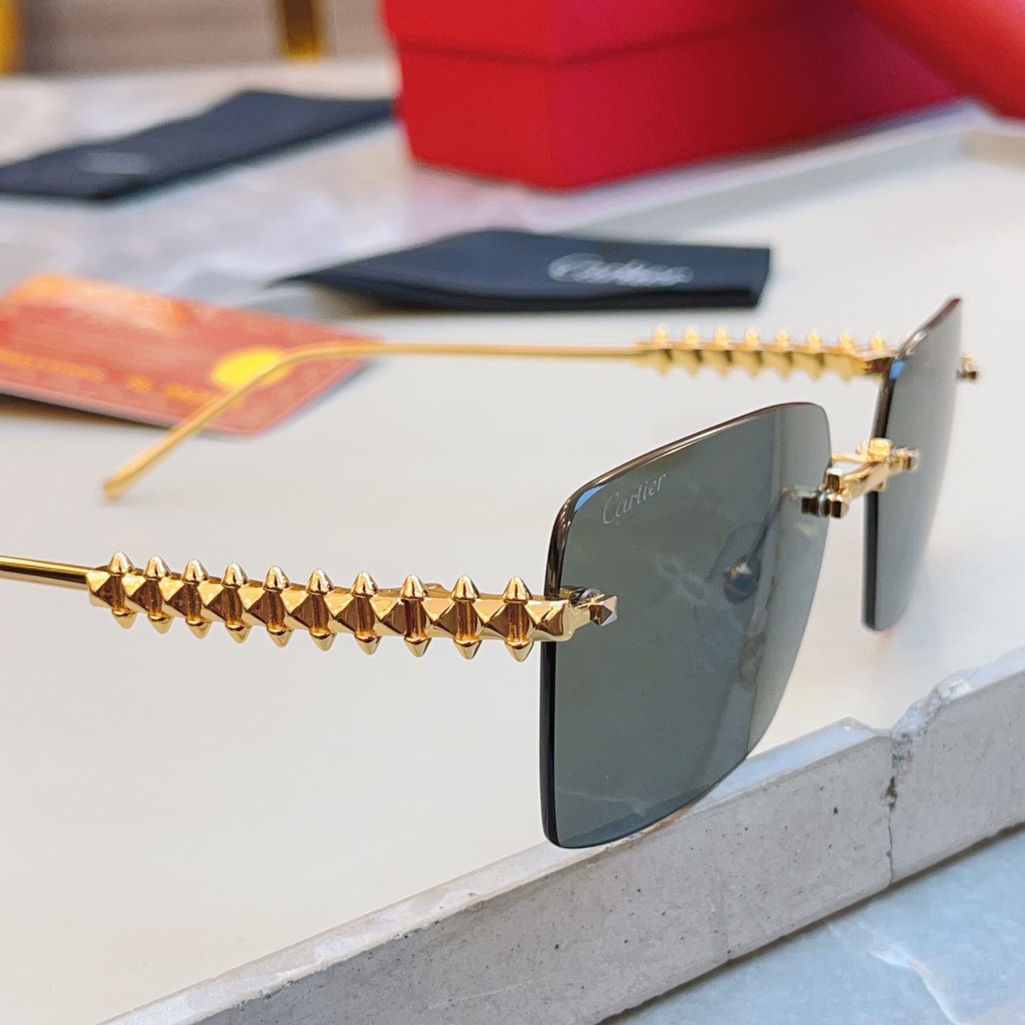 ，【CARTIE*】卡地*亚新款太阳镜🕶️，高版本✨CT0545S，size: 58口17-140