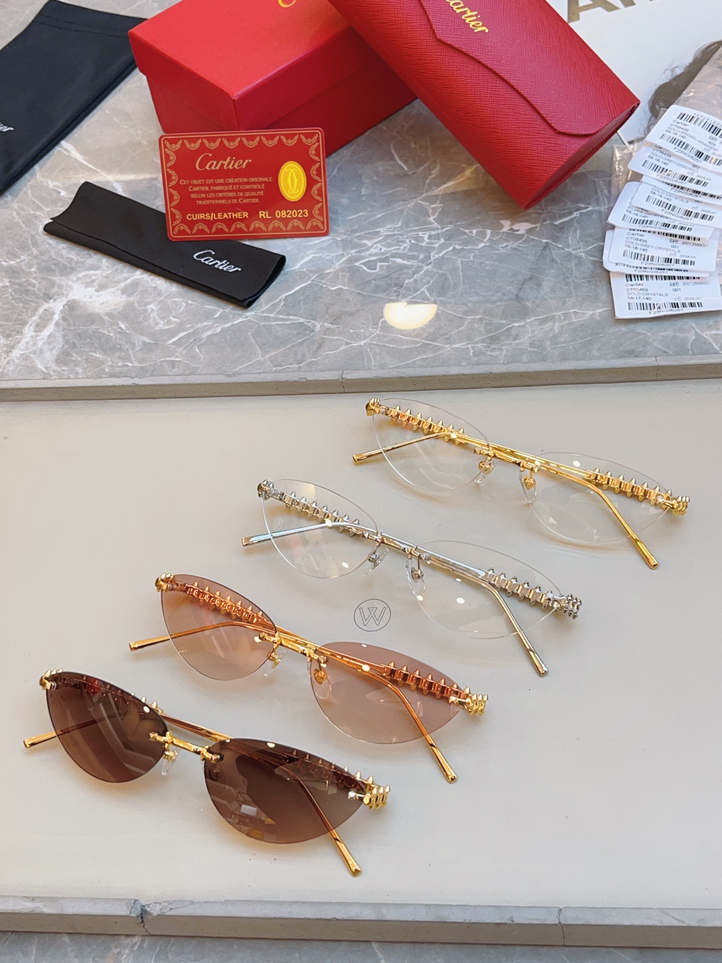 ，【CARTIE*】卡地*亚新款太阳镜🕶️，高版本✨CT0543S，size: 58口16-140