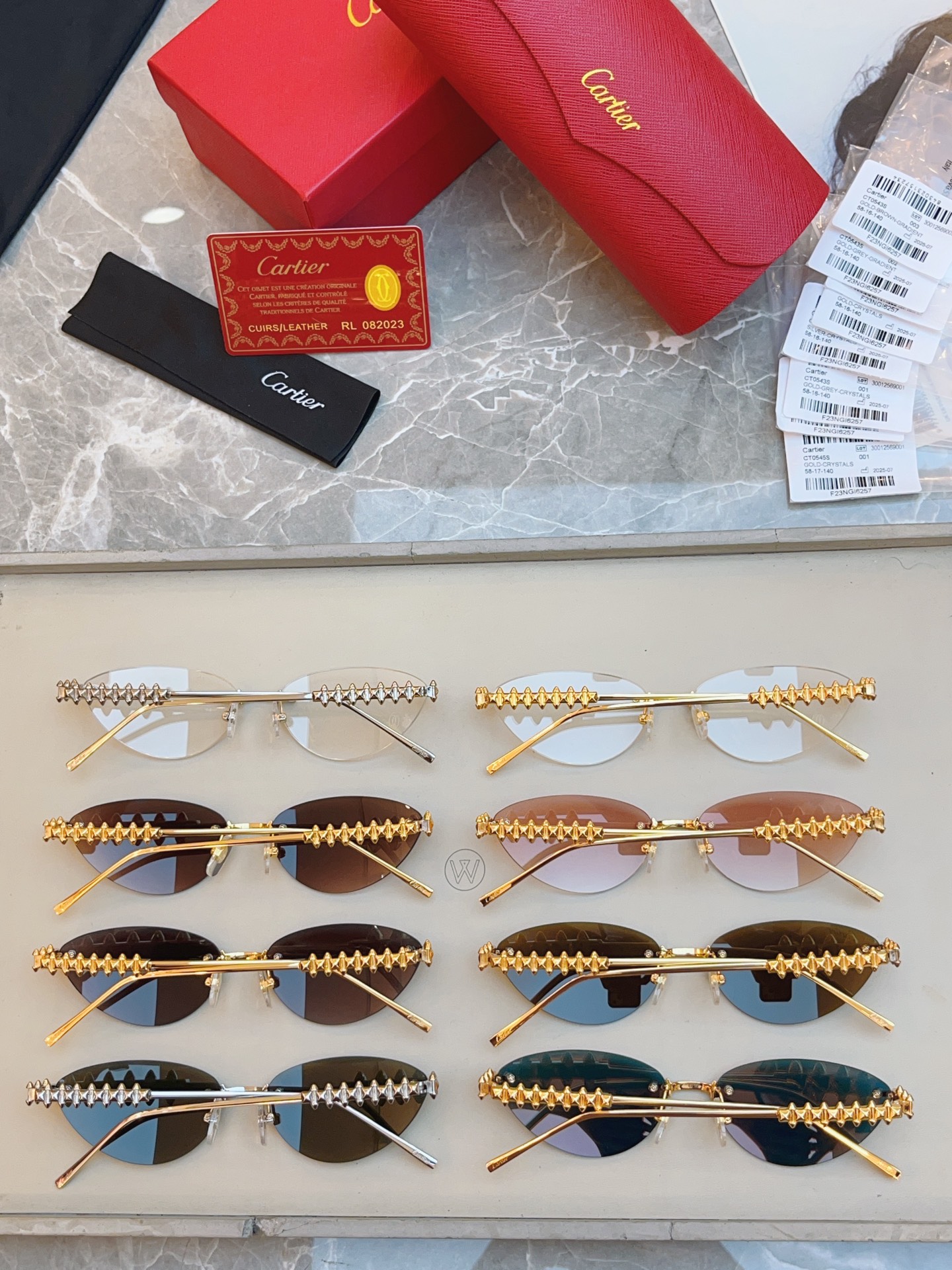 ，【CARTIE*】卡地*亚新款太阳镜🕶️，高版本✨CT0543S，size: 58口16-140