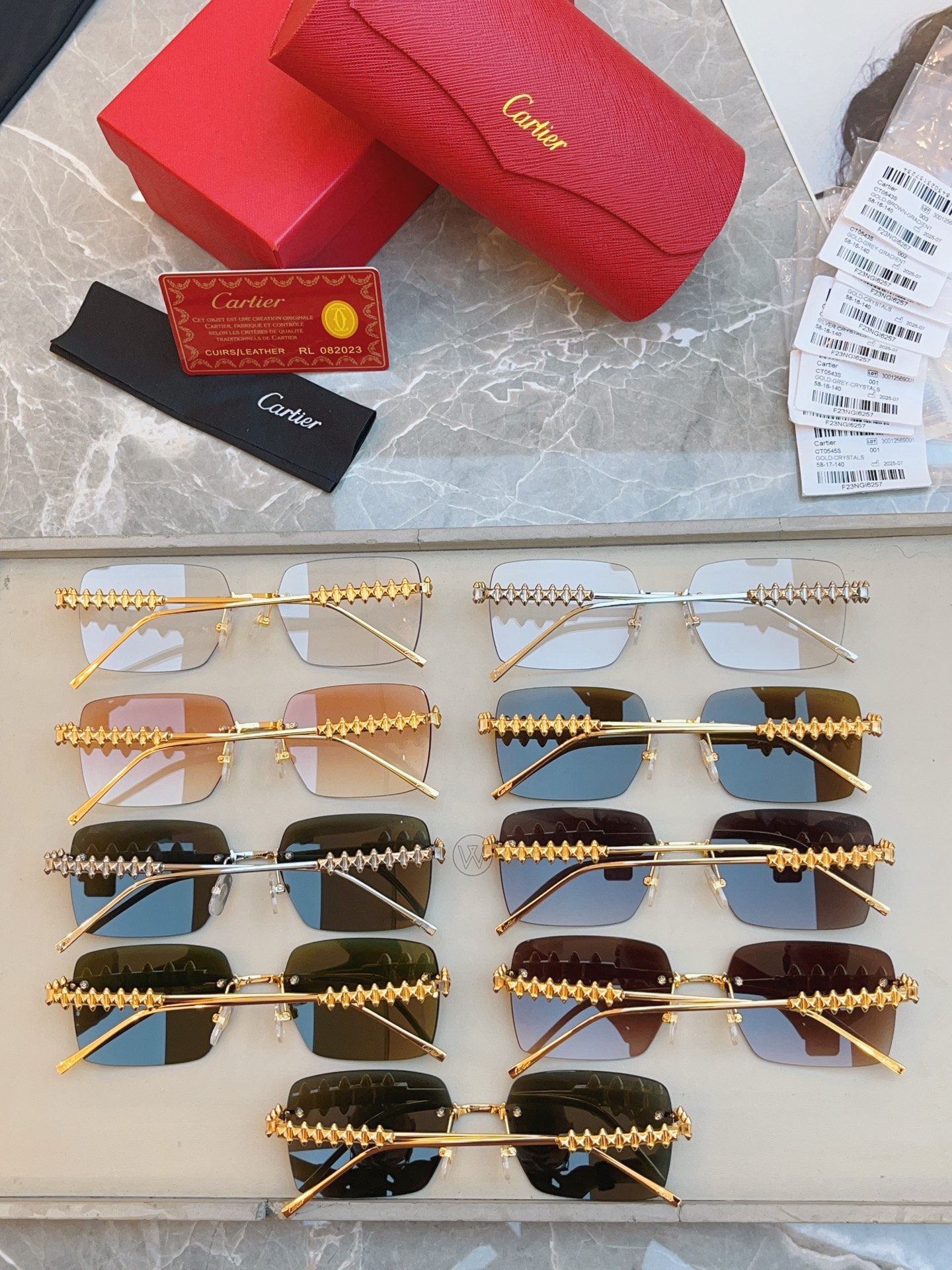 ，【CARTIE*】卡地*亚新款太阳镜🕶️，高版本✨CT0545S，size 58口17-140